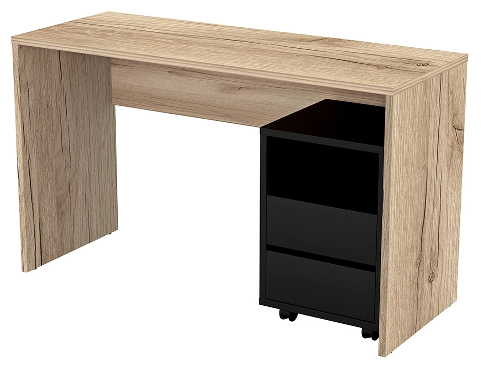 Biurko pod komputer z kontenerkiem 130 cm AGAPI