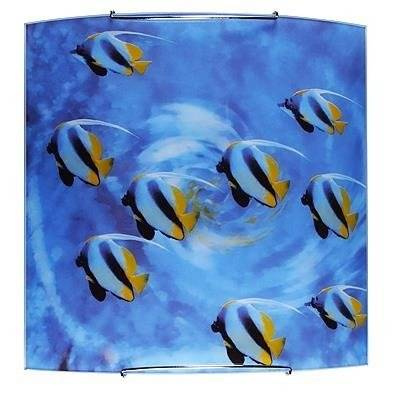 Niebieski kinkiet ścienny 1-punktowy do salonu RAFA E27 60W