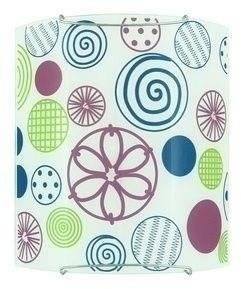 Różowy kinkiet ścienny 1 płomienny do pokoju SNELLA kółka