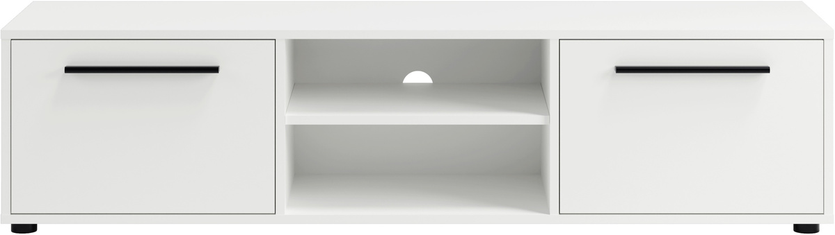 Biała szafka RTV 150 cm do salonu MAXIDO