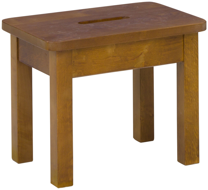 Niski drewniany taboret kuchenny HANDY