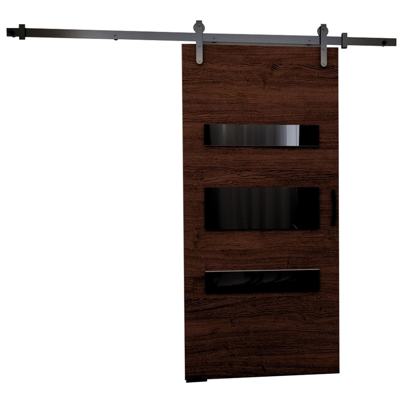 Eleganckie drzwi przesuwne do pokoju 70 cm PELSO wenge