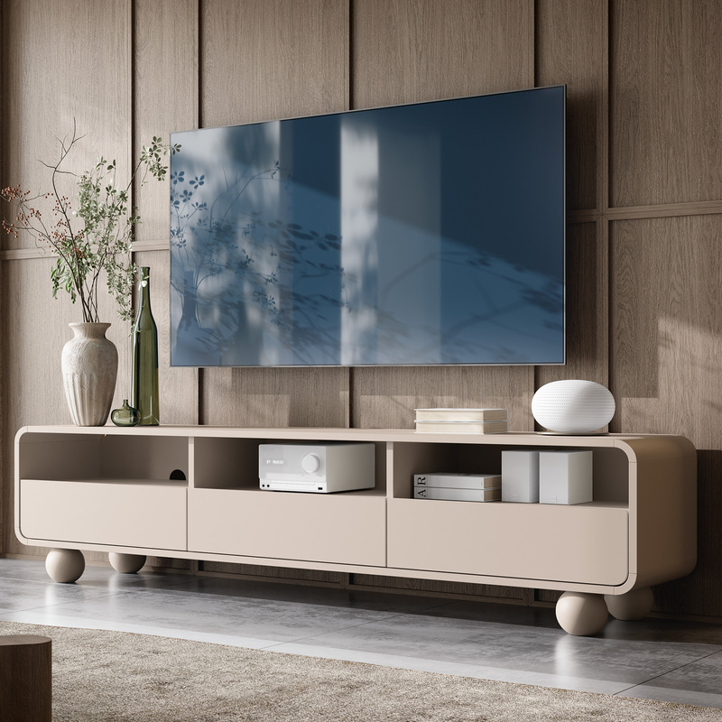 Szafka RTV z szufladami do salonu 180 cm kaszmir AVELON