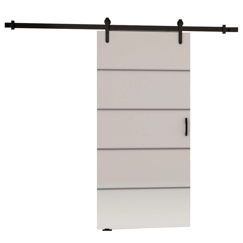 Nowoczesne drzwi przesuwne 70 cm do garderoby SEFAL białe