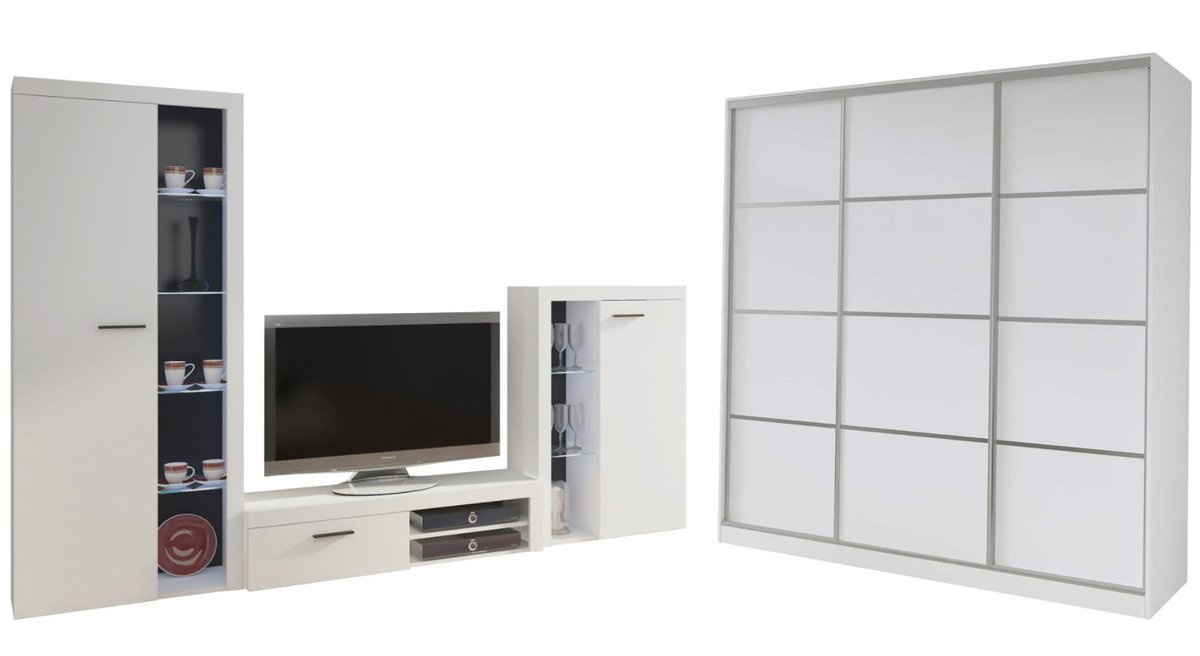 Meblościanka do salonu SAMBA Szafa przesuwna TOP 200