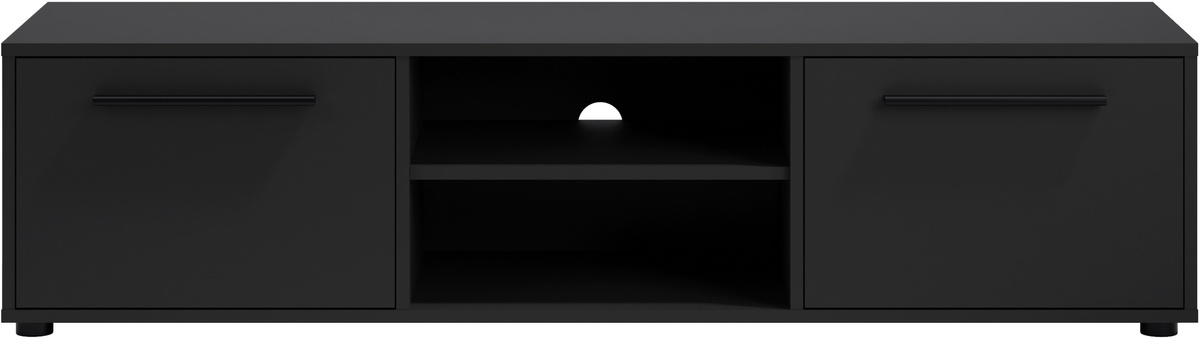 Czarna szafka RTV 150 cm do salonu MAXIDO
