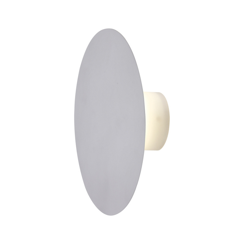 Szary kinkiet LED 6W do salonu HOLAR metalowy nowoczesny