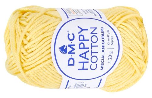 włóczka HAPPY COTTON DMC 787/ żółty pastelowy