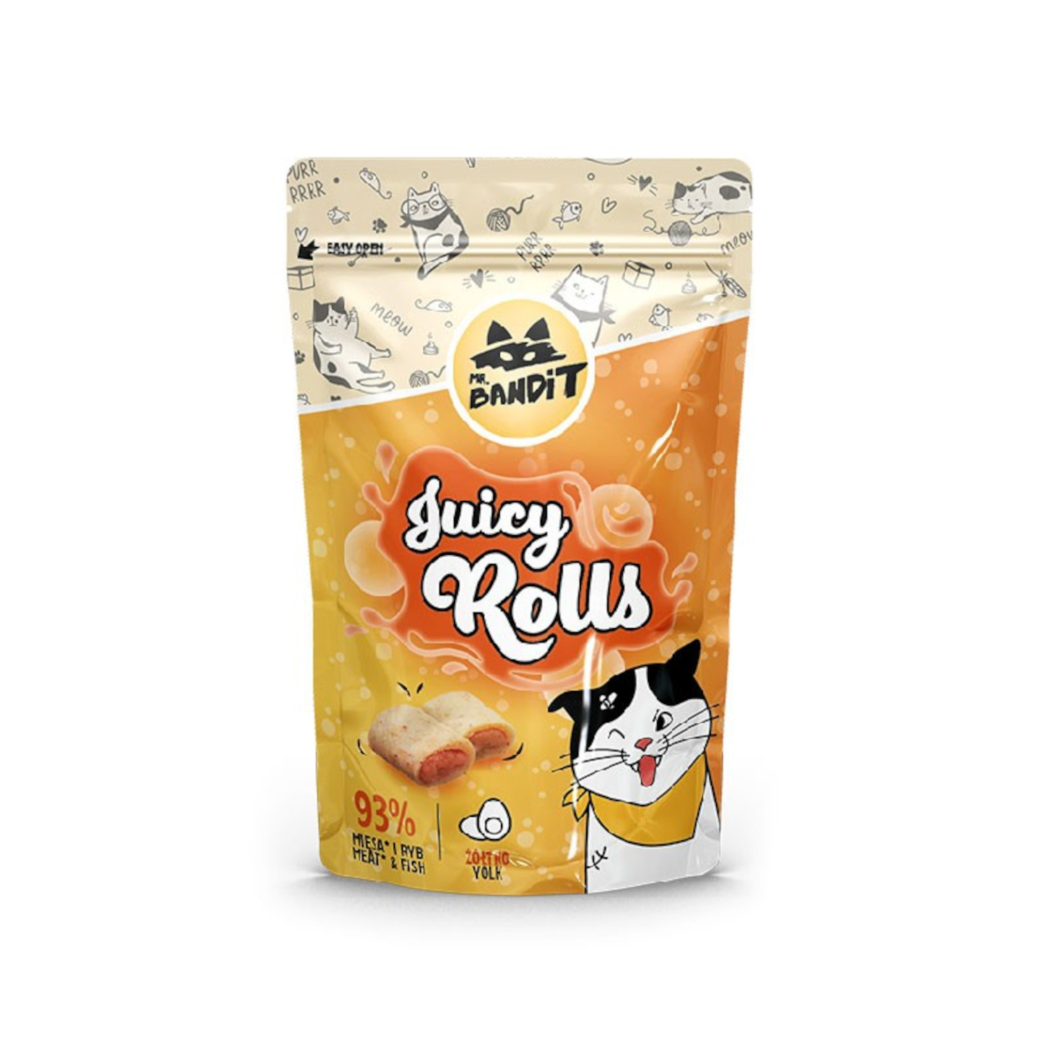 MR. BANDIT JUICY ROLLS - przysmak dla kota z żółtkiem