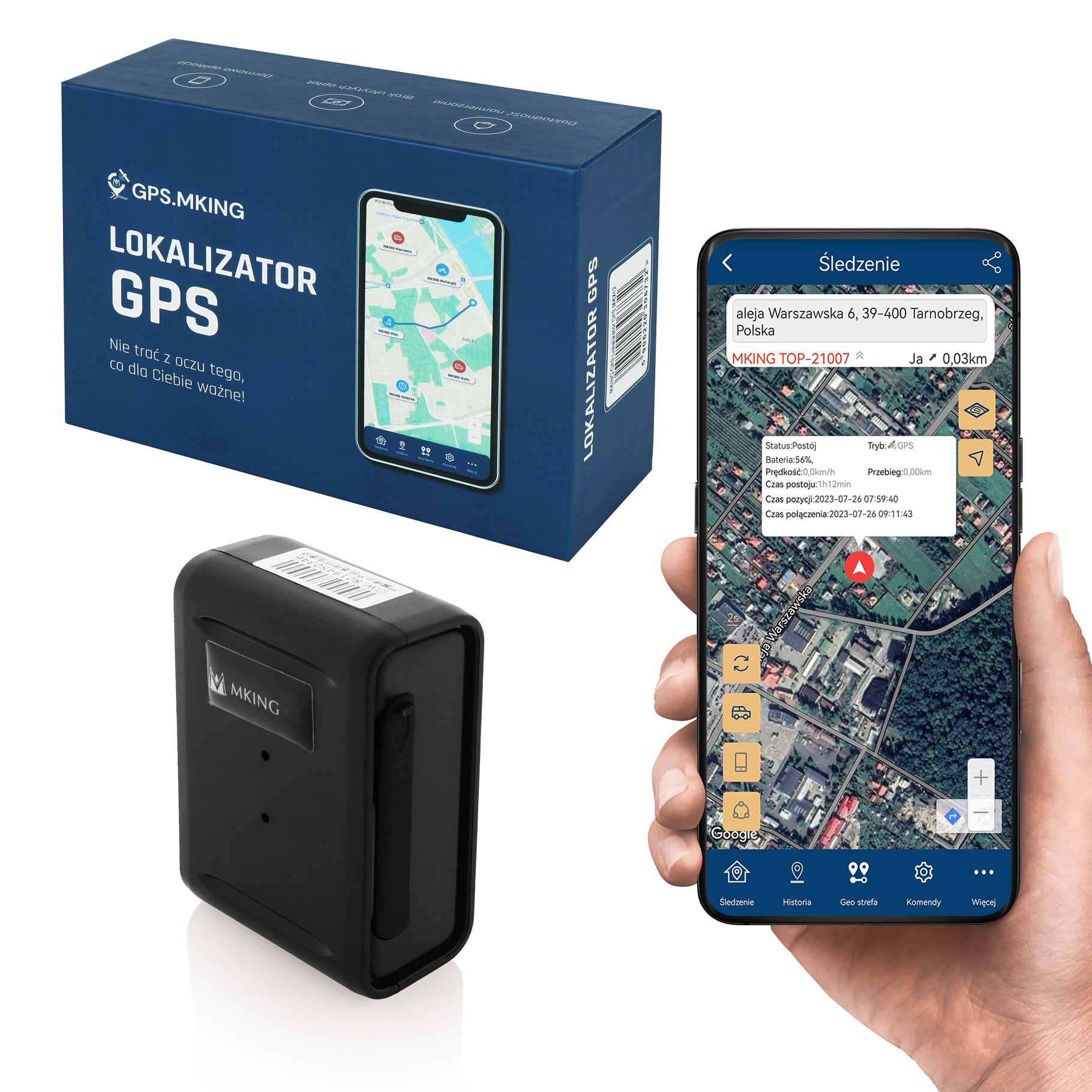 Lokalizator GPS 15 dni MAGNES ŚLEDZENIE PODSŁUCH MK20A