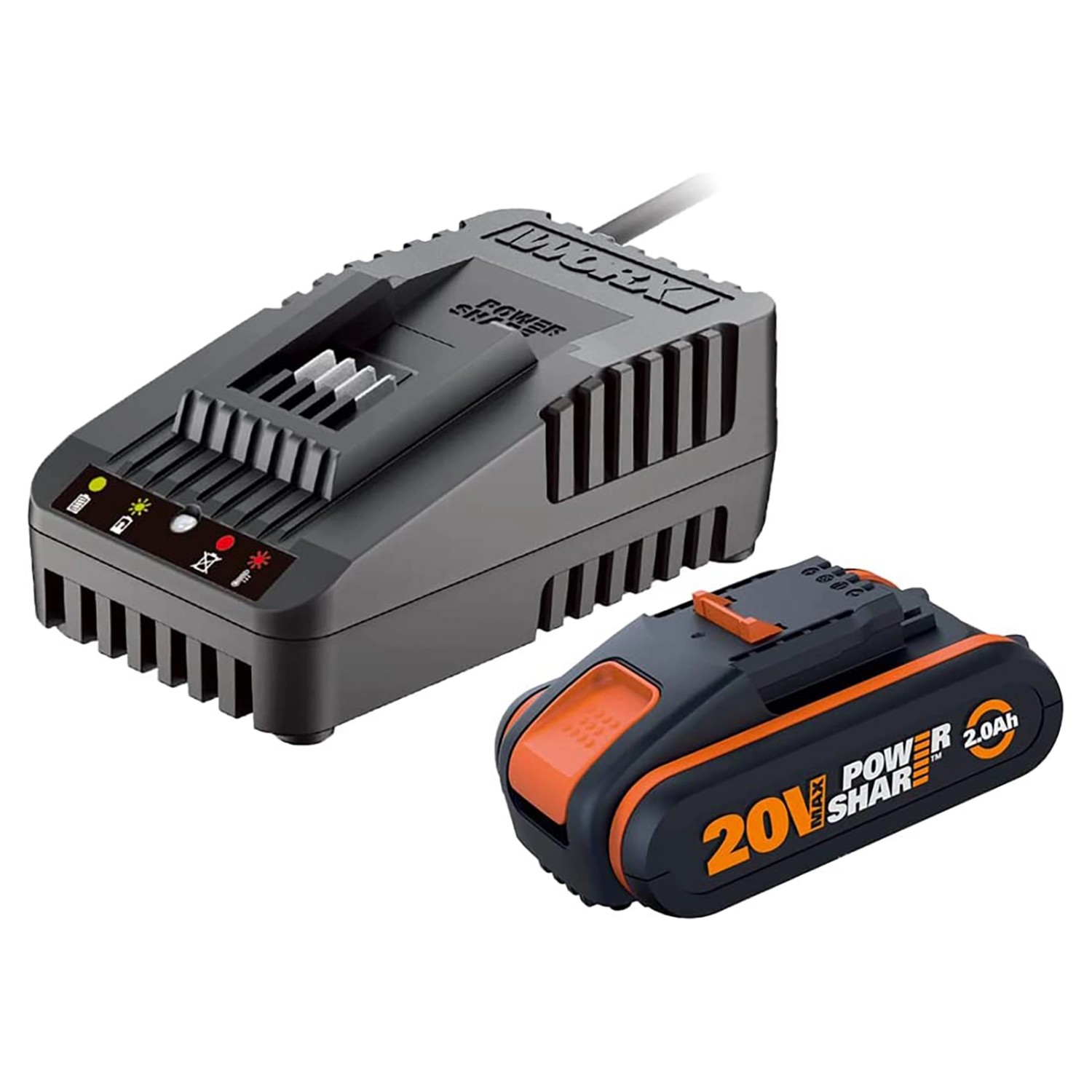 WORX Zestaw Akumulator 20V 2,0Ah + ładowarka