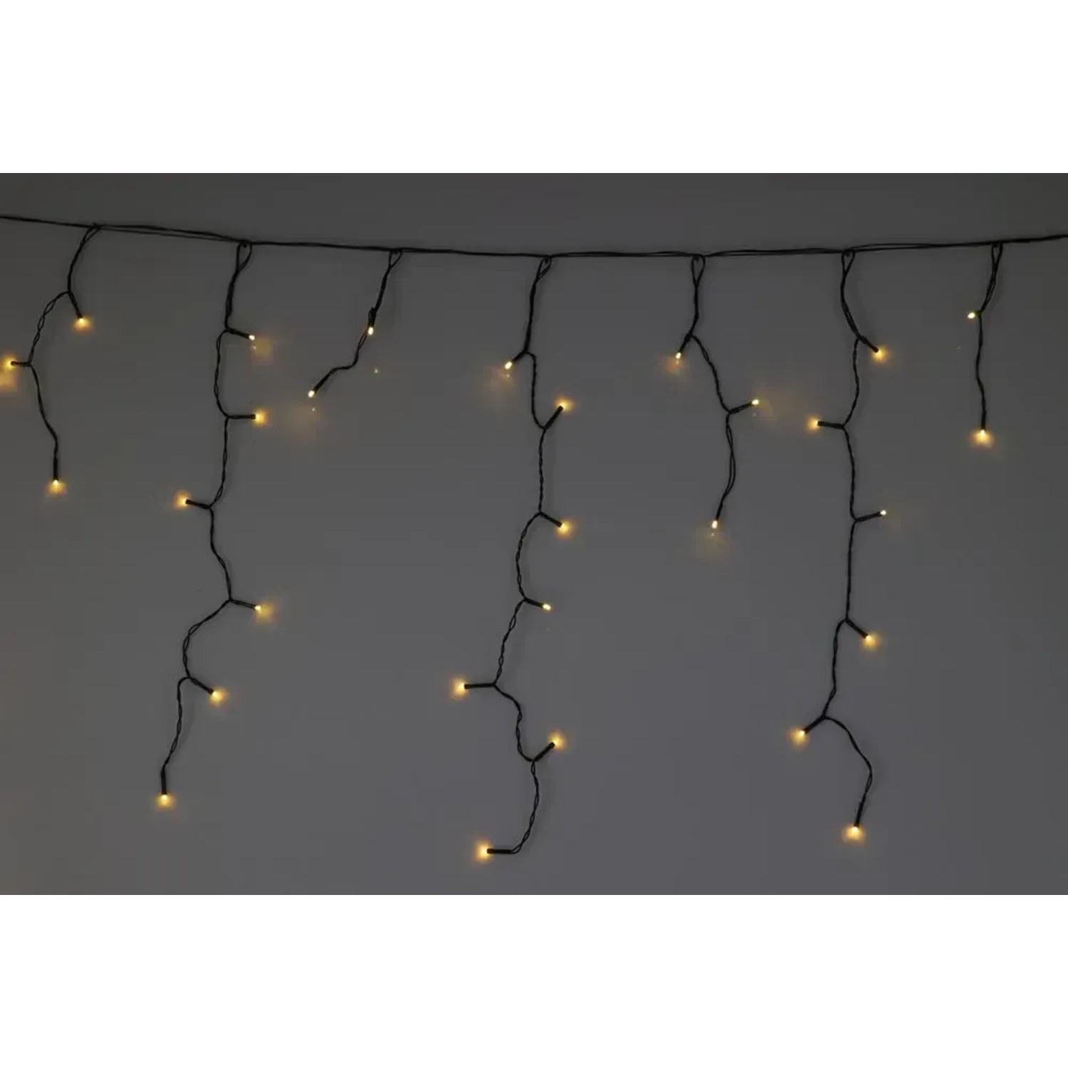 Kurtyna solarna 240 LED ciepły biały