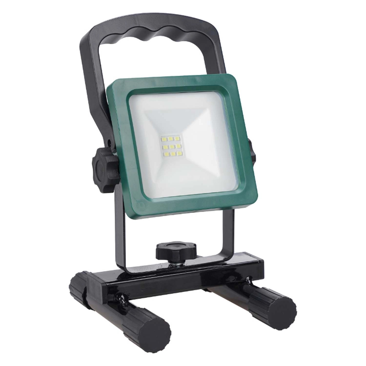 DPM Naświetlacz ładowalny LED 10W 6500K 700lm IP54 czarno-zielony