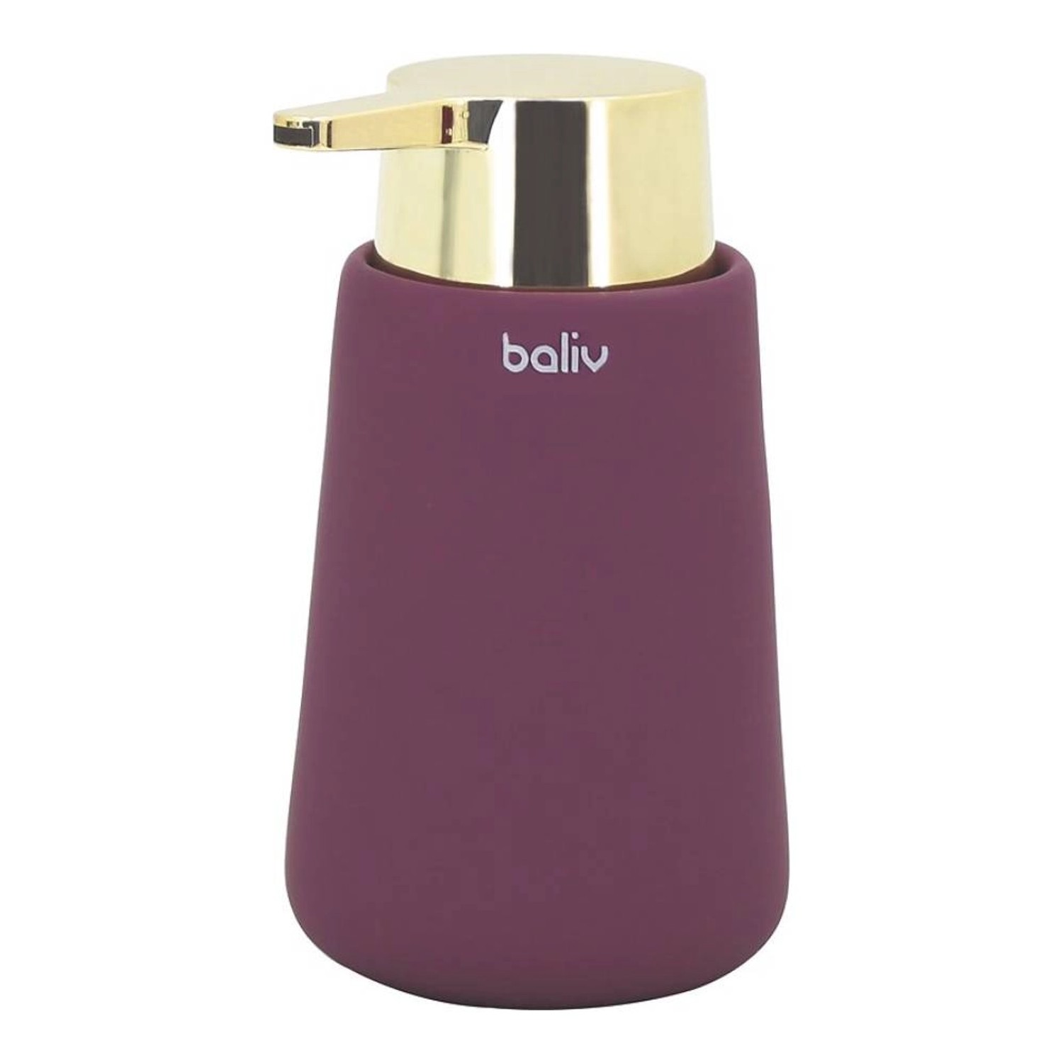 Baliv Dozownik ceramiczny do mydła 310ml fioletowo-złoty