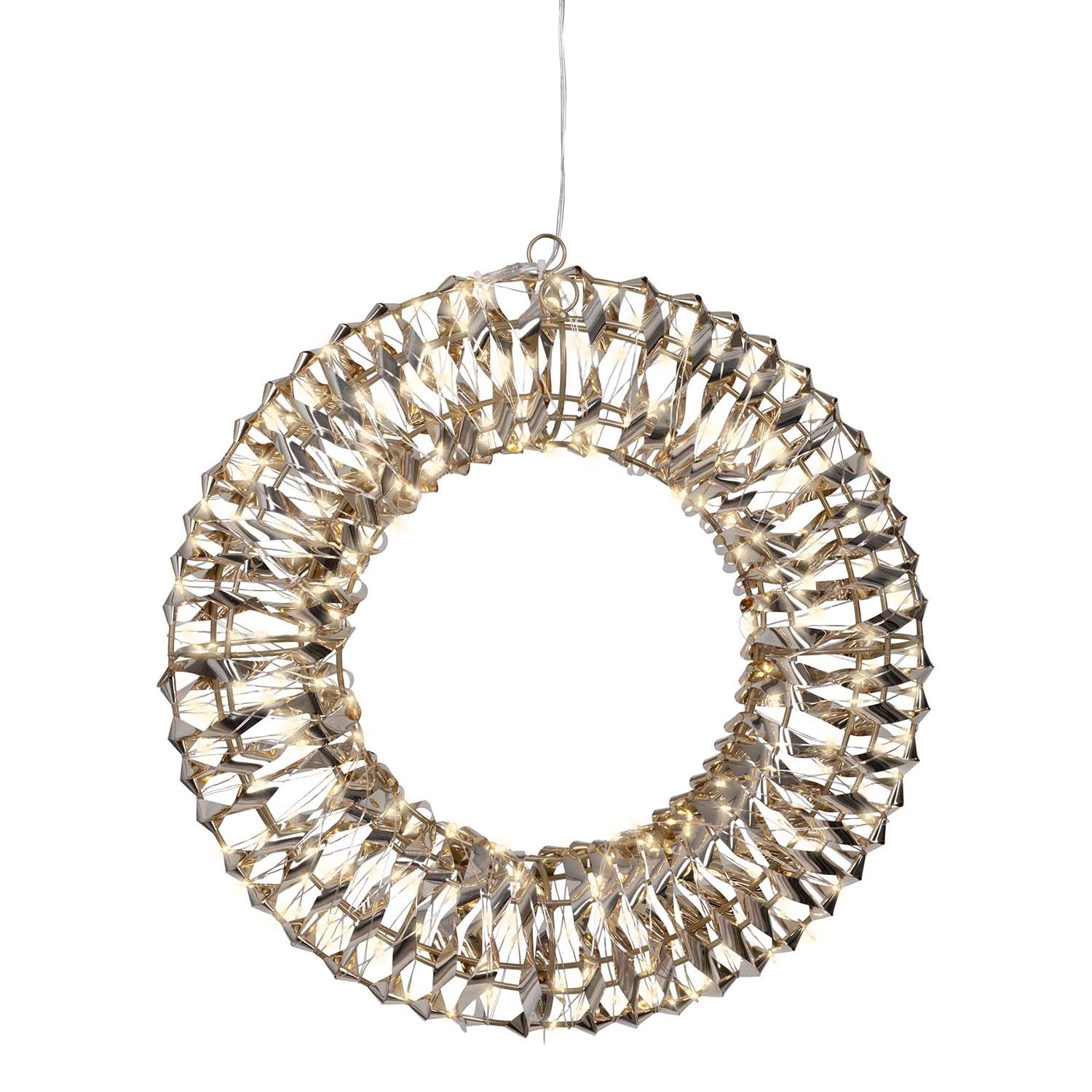 Dekoracja Wieniec 400 micro LED 38cm ciepła biel