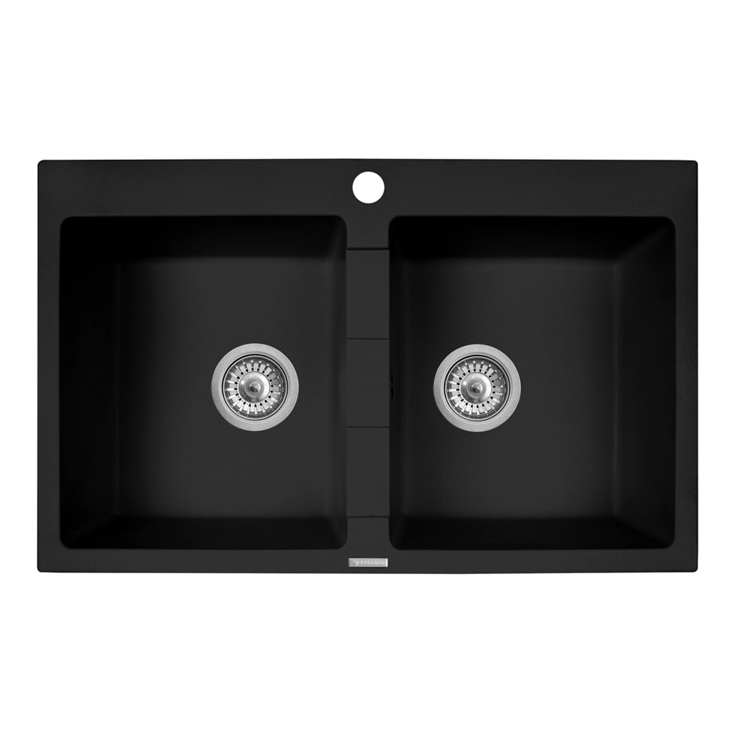 Pyramis Zlewozmywak Poros 2-kom. volcano 78x50 cm