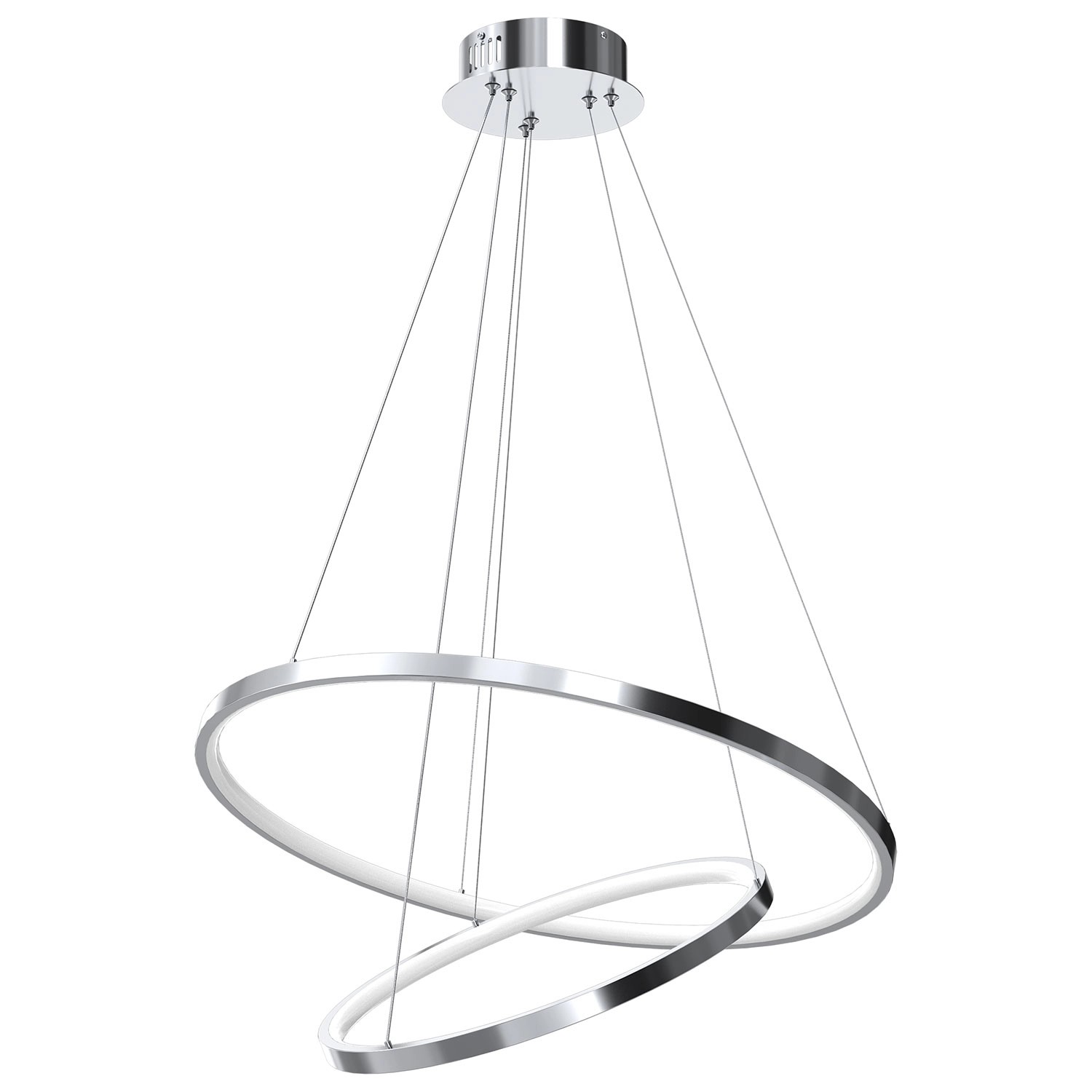 MiLAGRO Lampa wisząca LED Hoop 51W 4000K 2350lm chrom