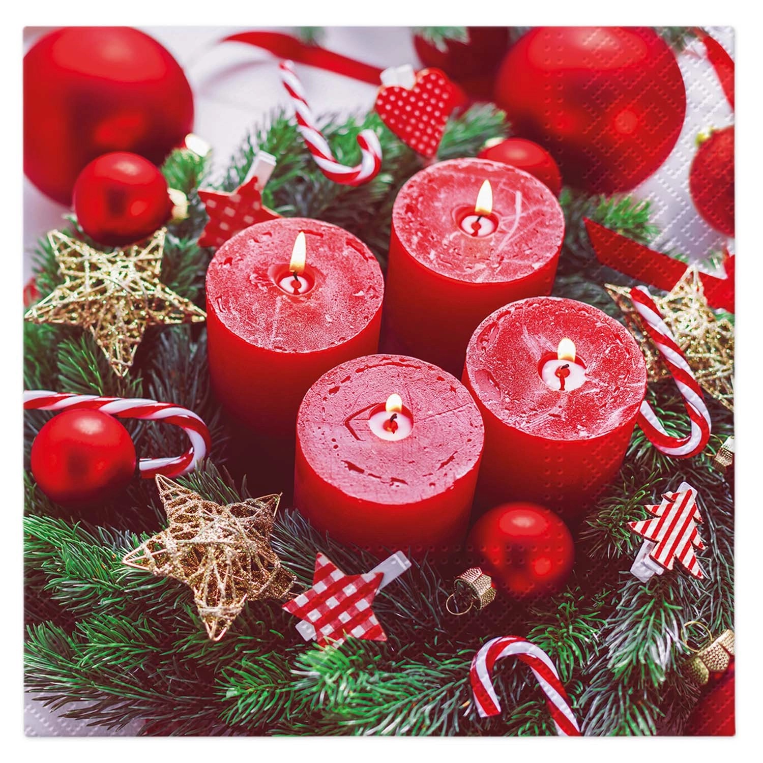 Serwetki świąteczne RED CHRISTMAS - 33x33 cm 20 szt.