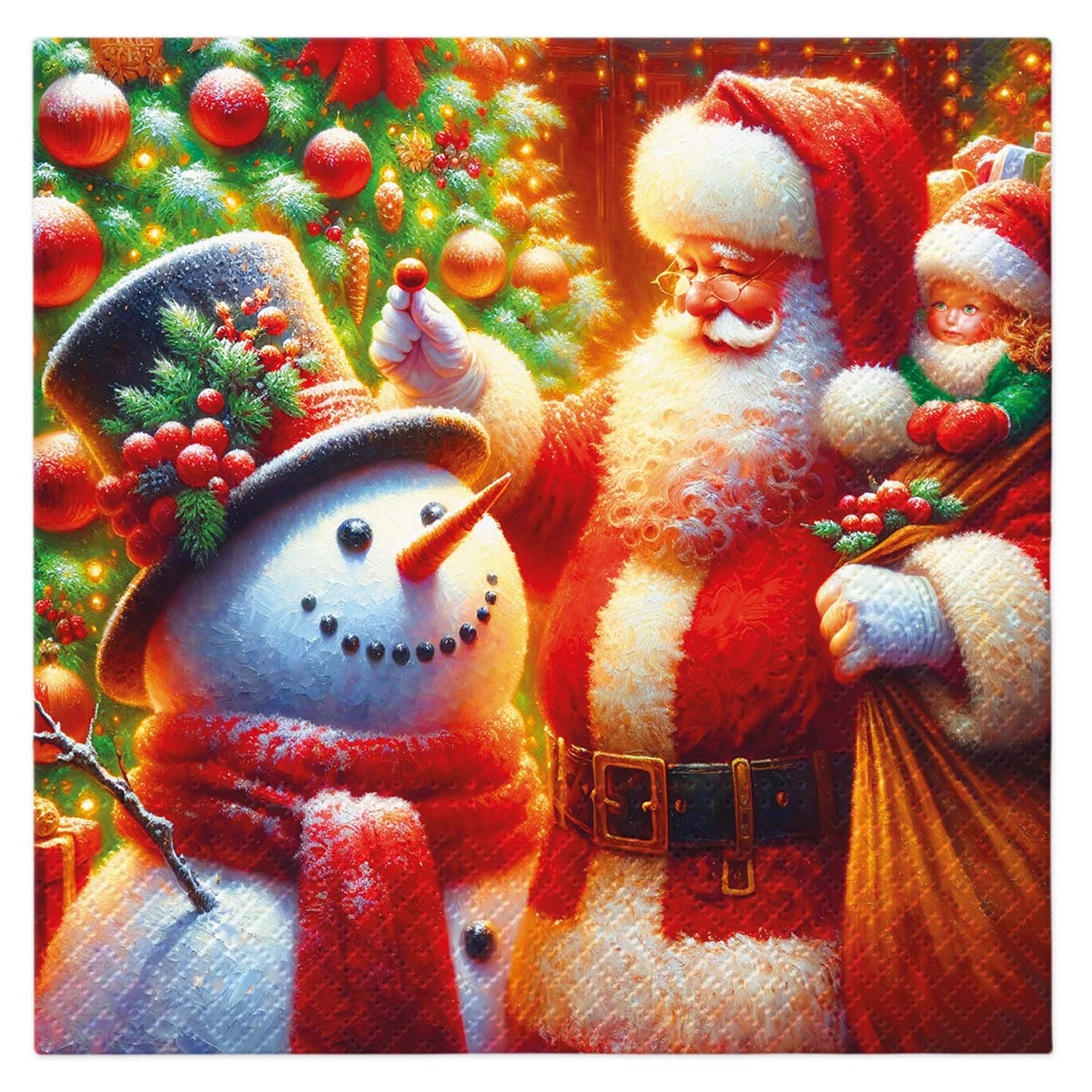 Serwetki świąteczne HOLY FRIENDSHIP - 33x33 cm 20 szt.