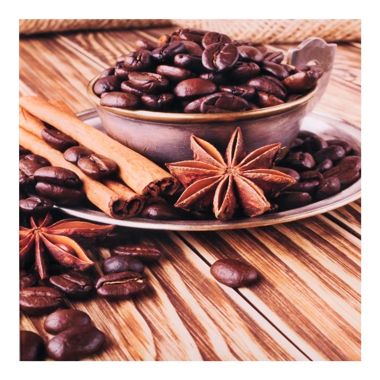 Obraz na szkle KAWA GL011 30 cm x 30 cm