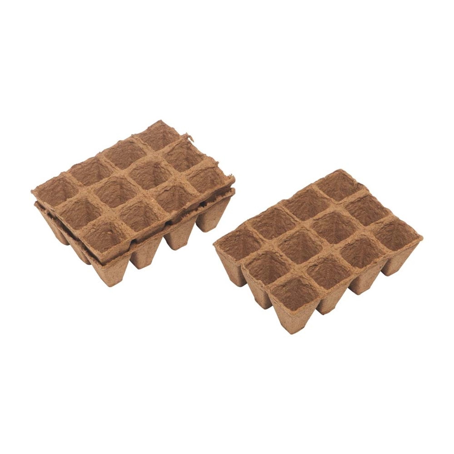 Szklarniowe doniczki prostokątne 4 cm x 4 cm, 36 szt.