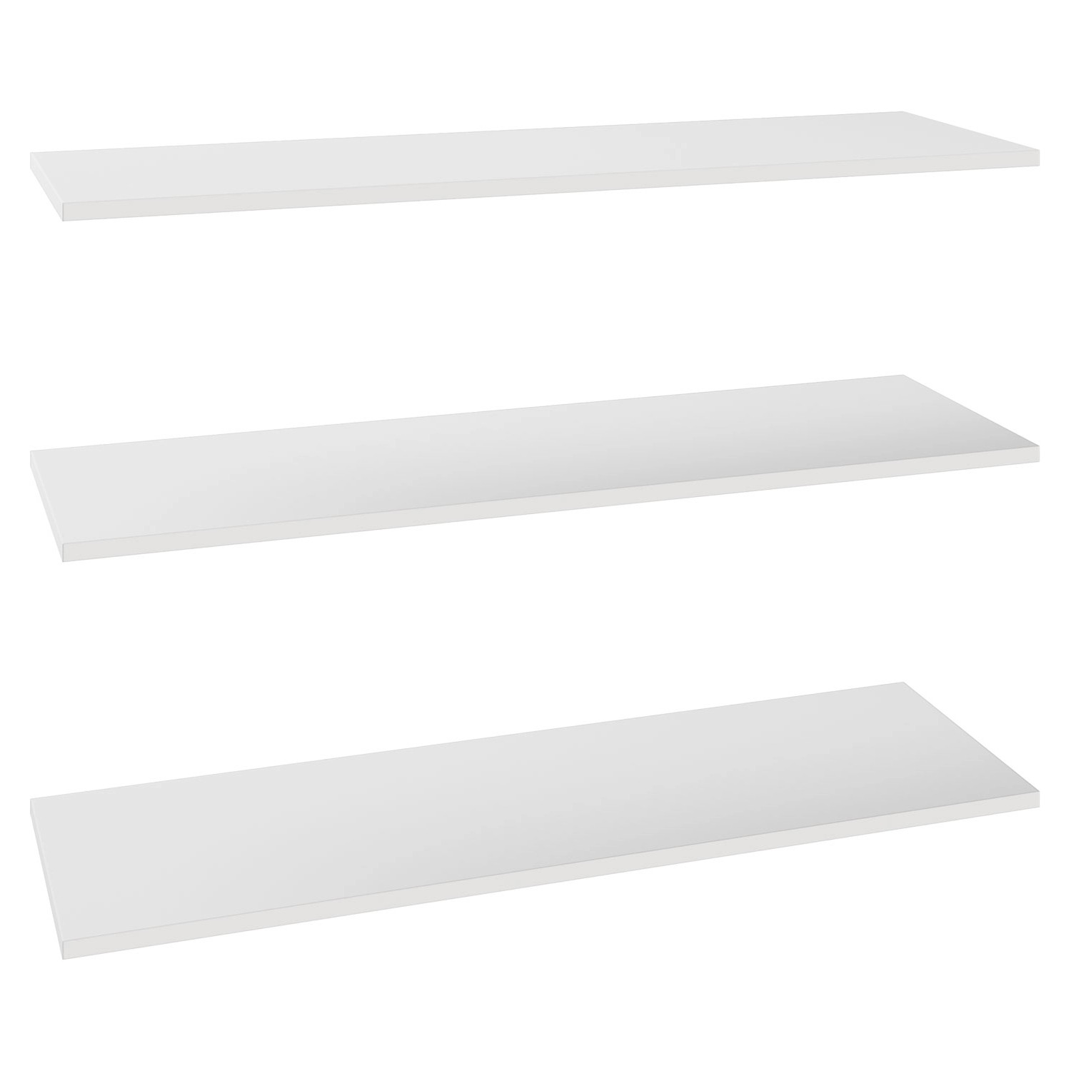 Półki białe 3 szt. do korpusu 100 x 35 cm Garderoby/Szafy Modułowe