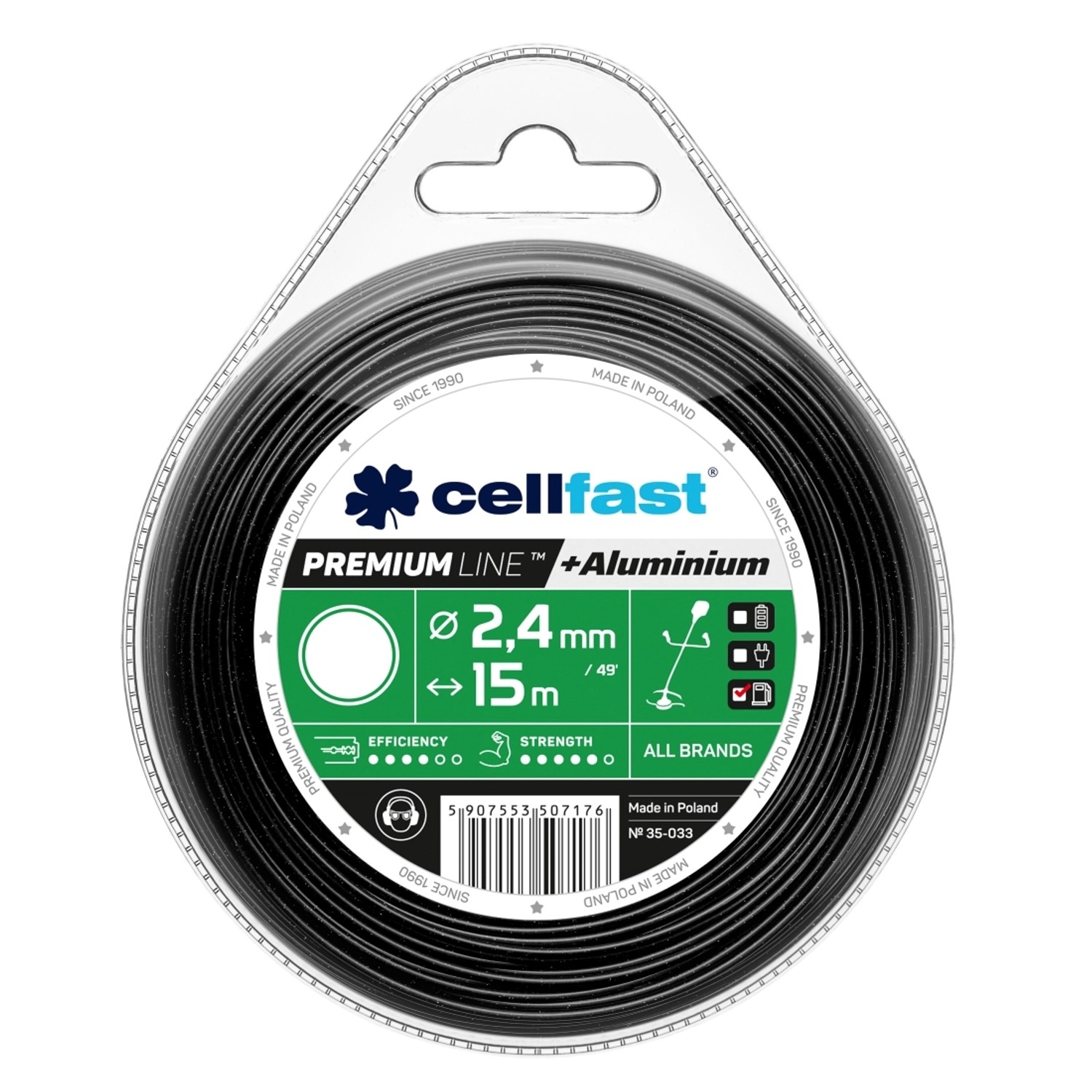 Cellfast Żyłka tnąca Premium - okrągła 2,4 mm x 15 m