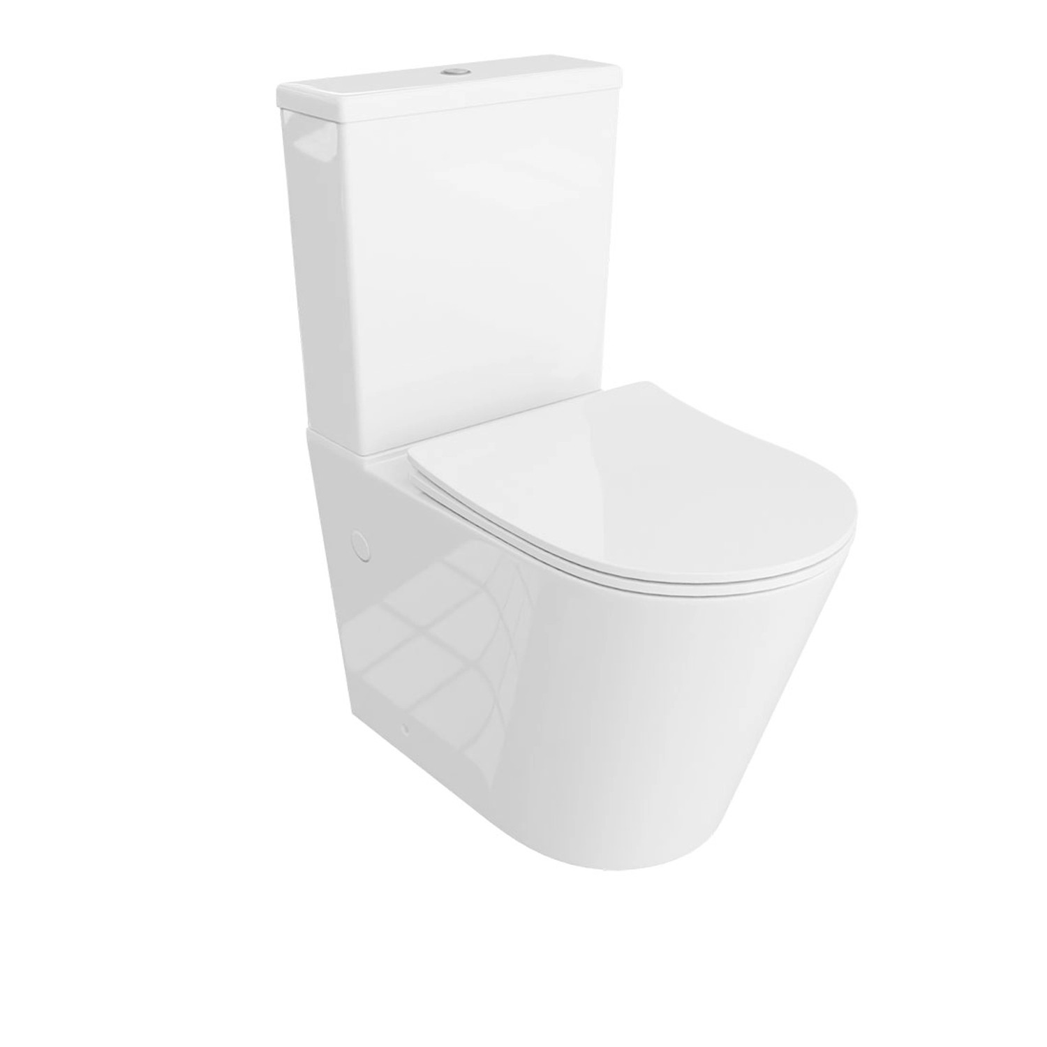 Kompakt WC Bono z deską wolnoopadającą biały