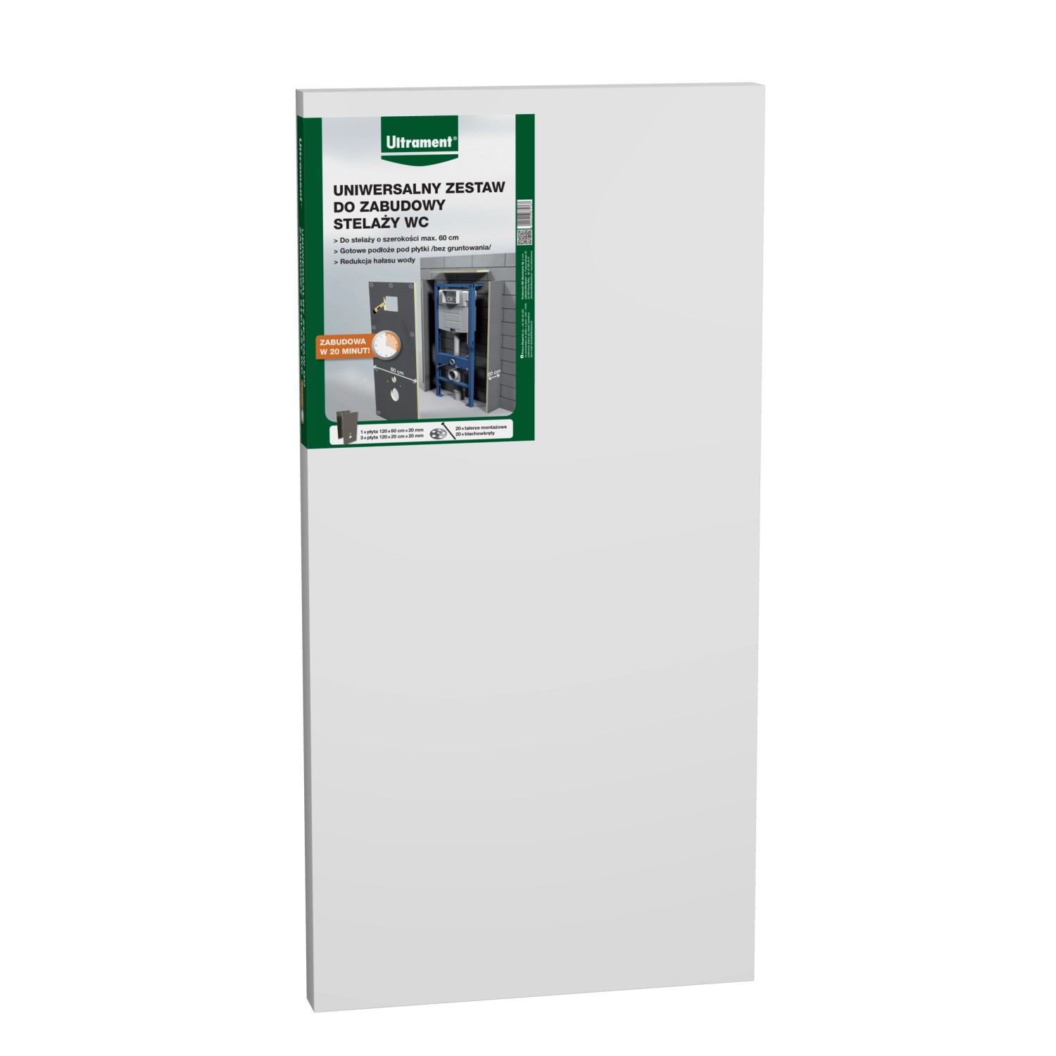 Ultrament Uniwersalny zestaw do zabudowy stelaży WC