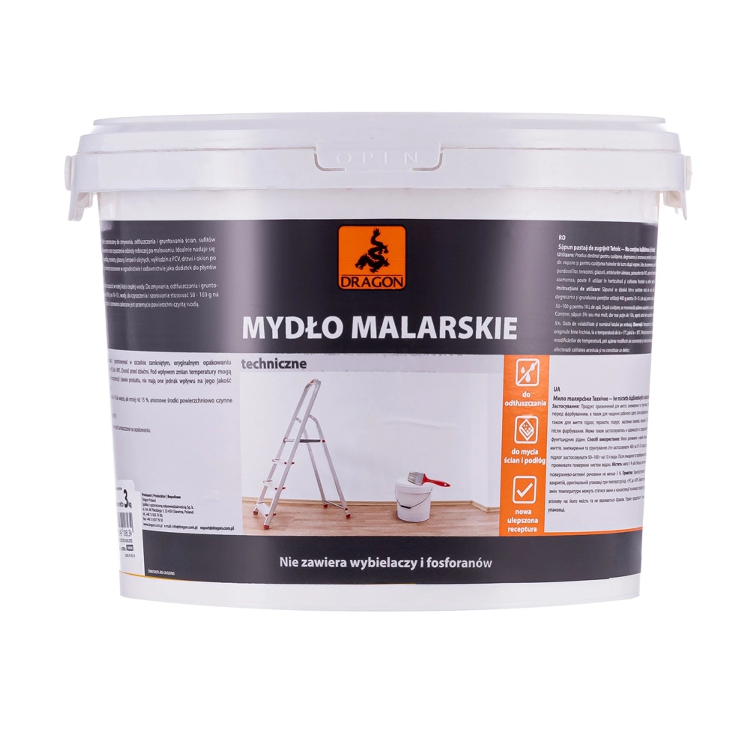 Dragon Mydło Malarskie 40% szare techniczne 3 kg