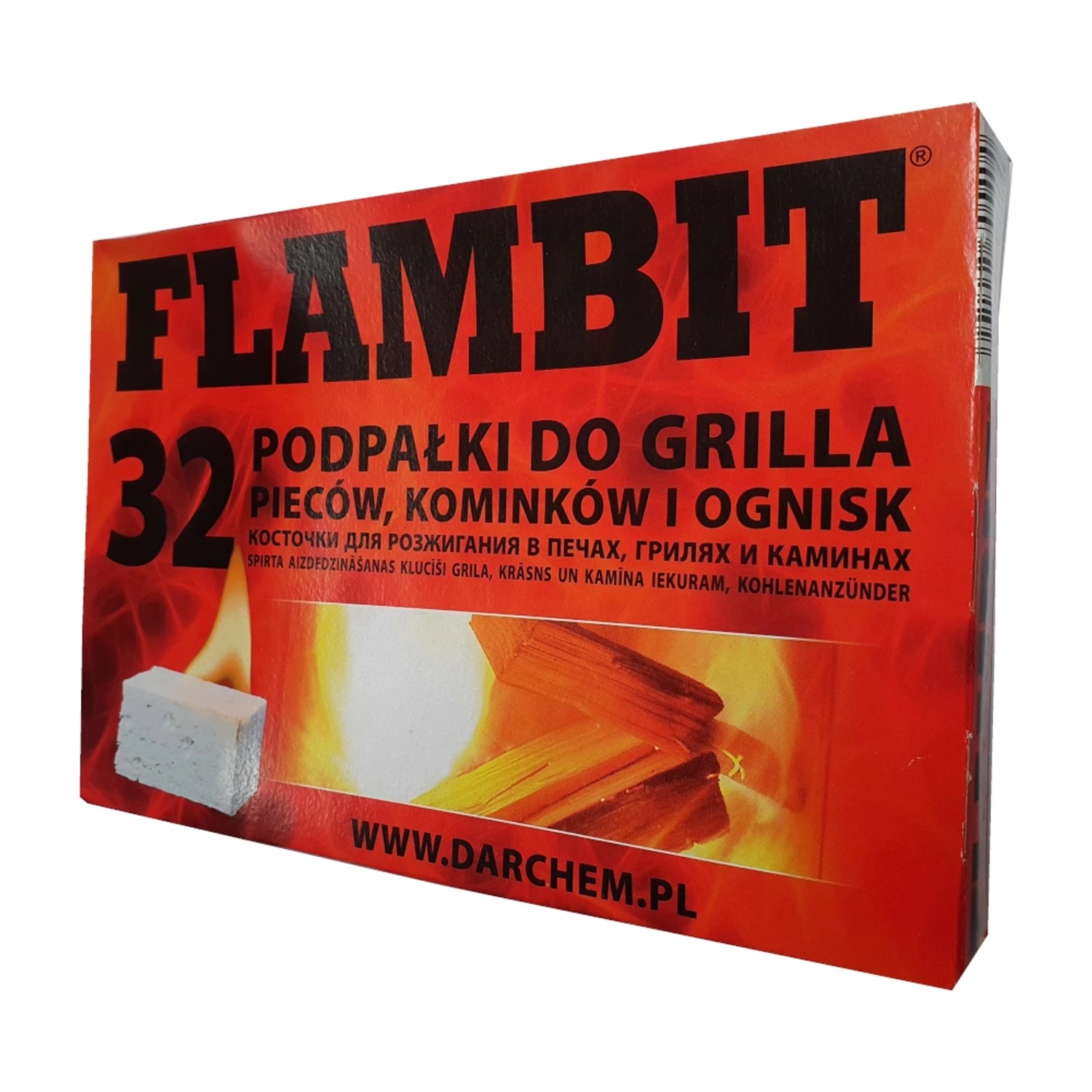 Podpałka biała w kostkach 32 szt.