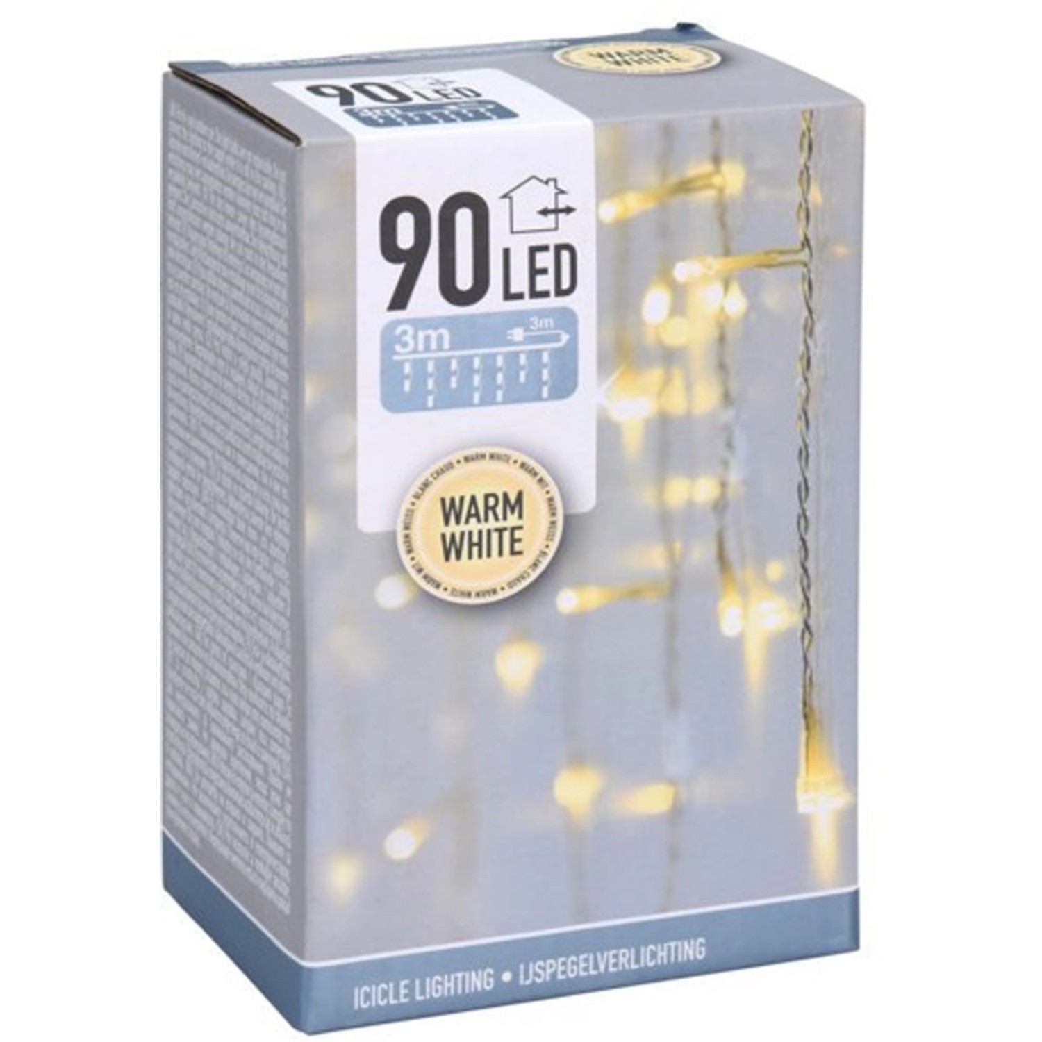 Kurtyna wew./zewn. 90 LED ciepły biały