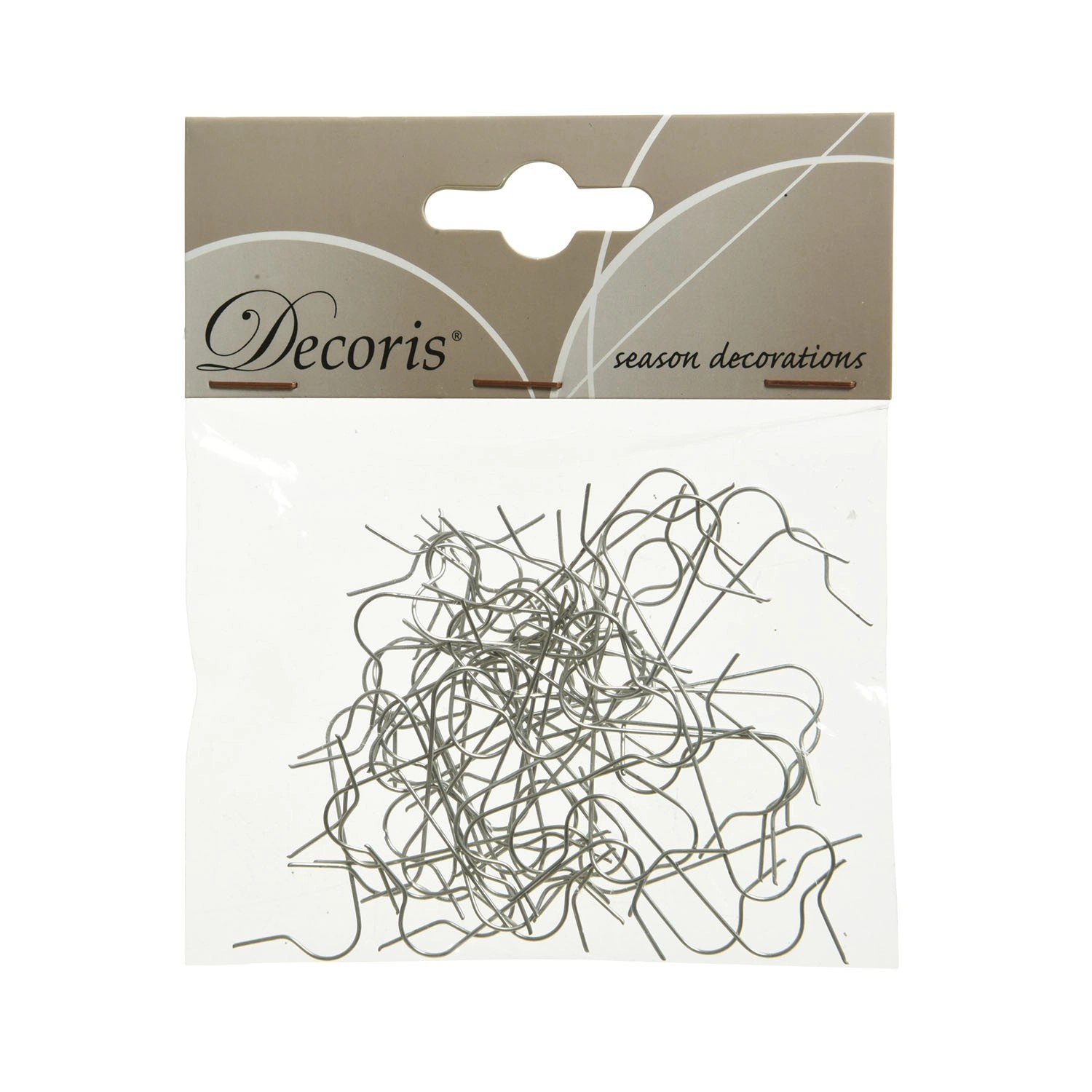 Haczyki metalowe do bombek - 50 szt.