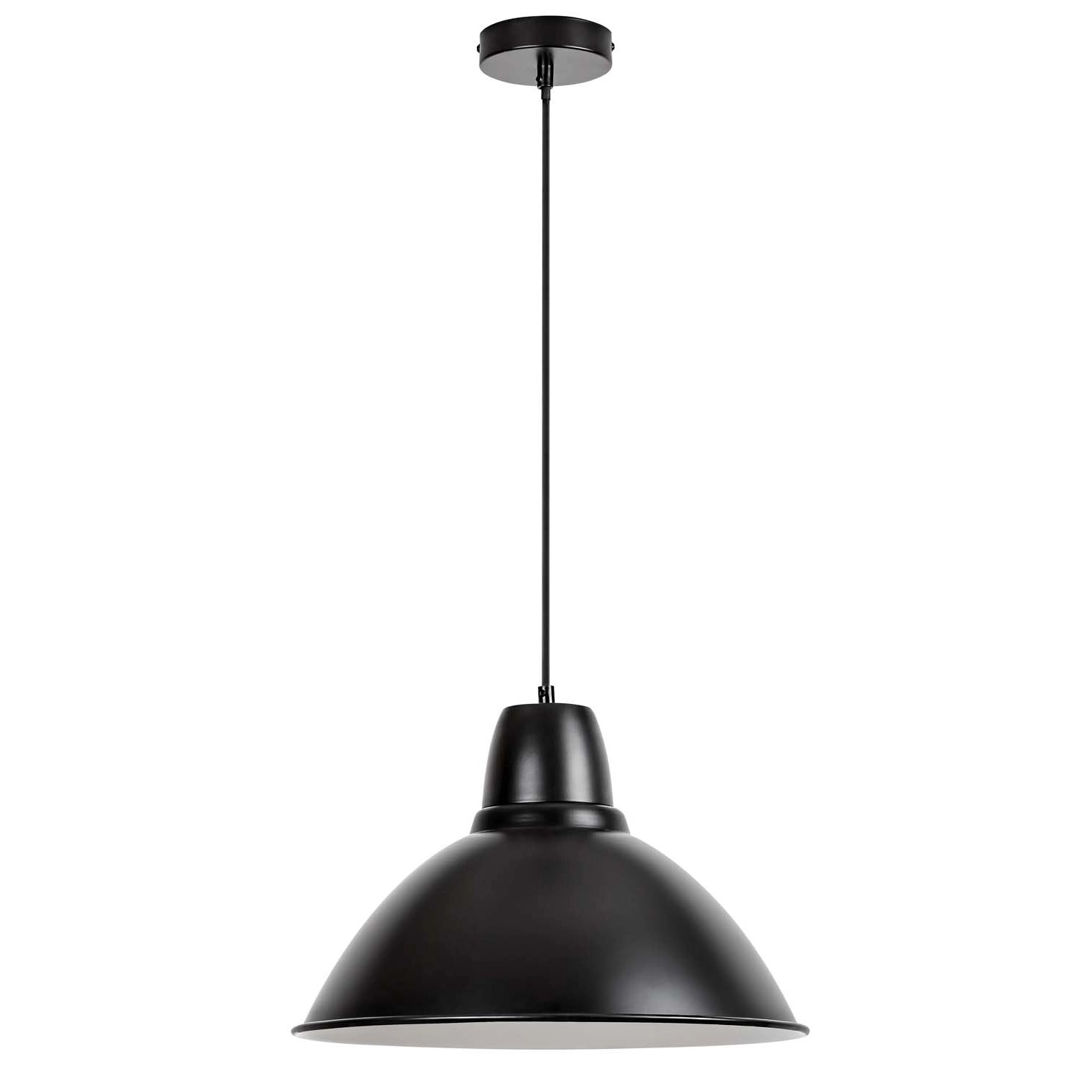 Rabalux Lampa wisząca WILBOUR 1xE27 60W śr. 36 cm czarna