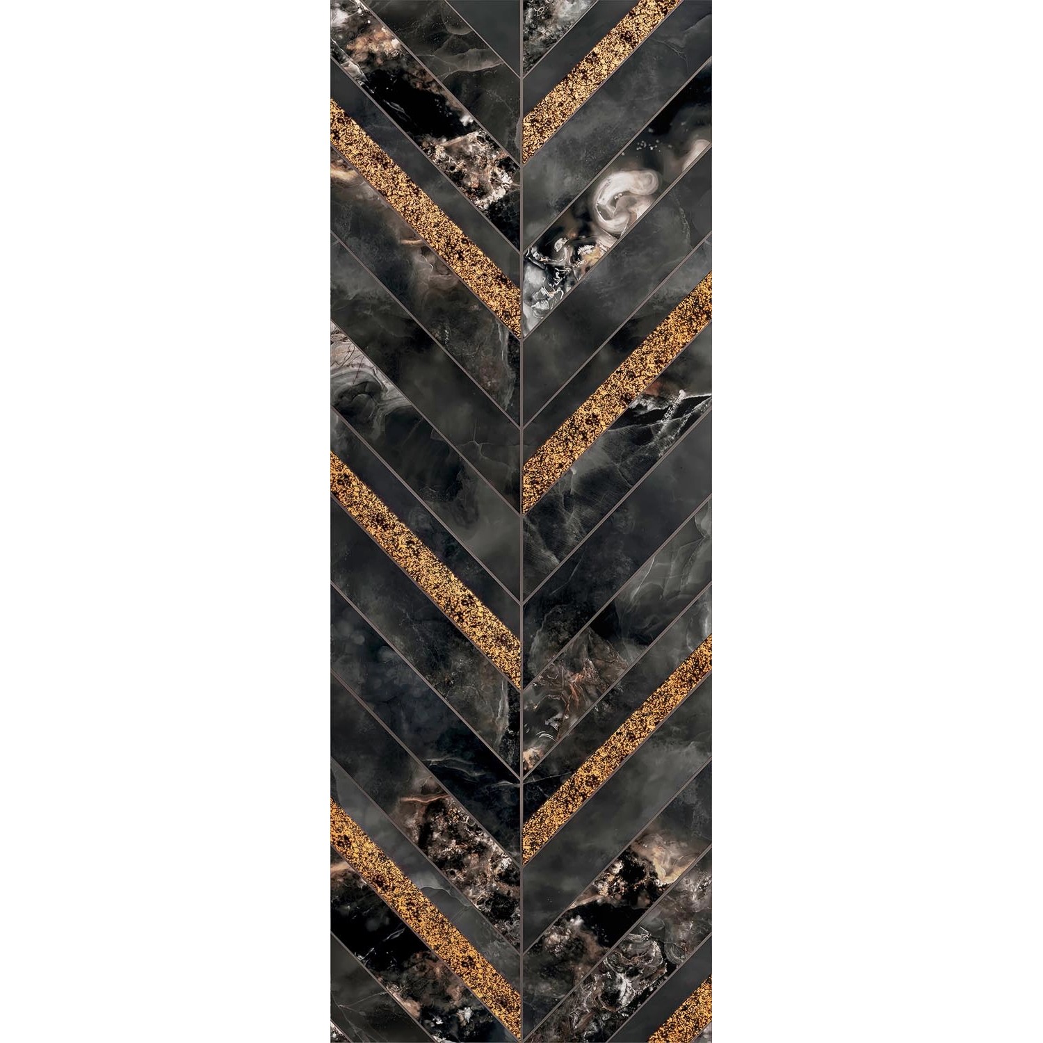 Dekor Vero chevron gloss 32,8 x 89,8 cm