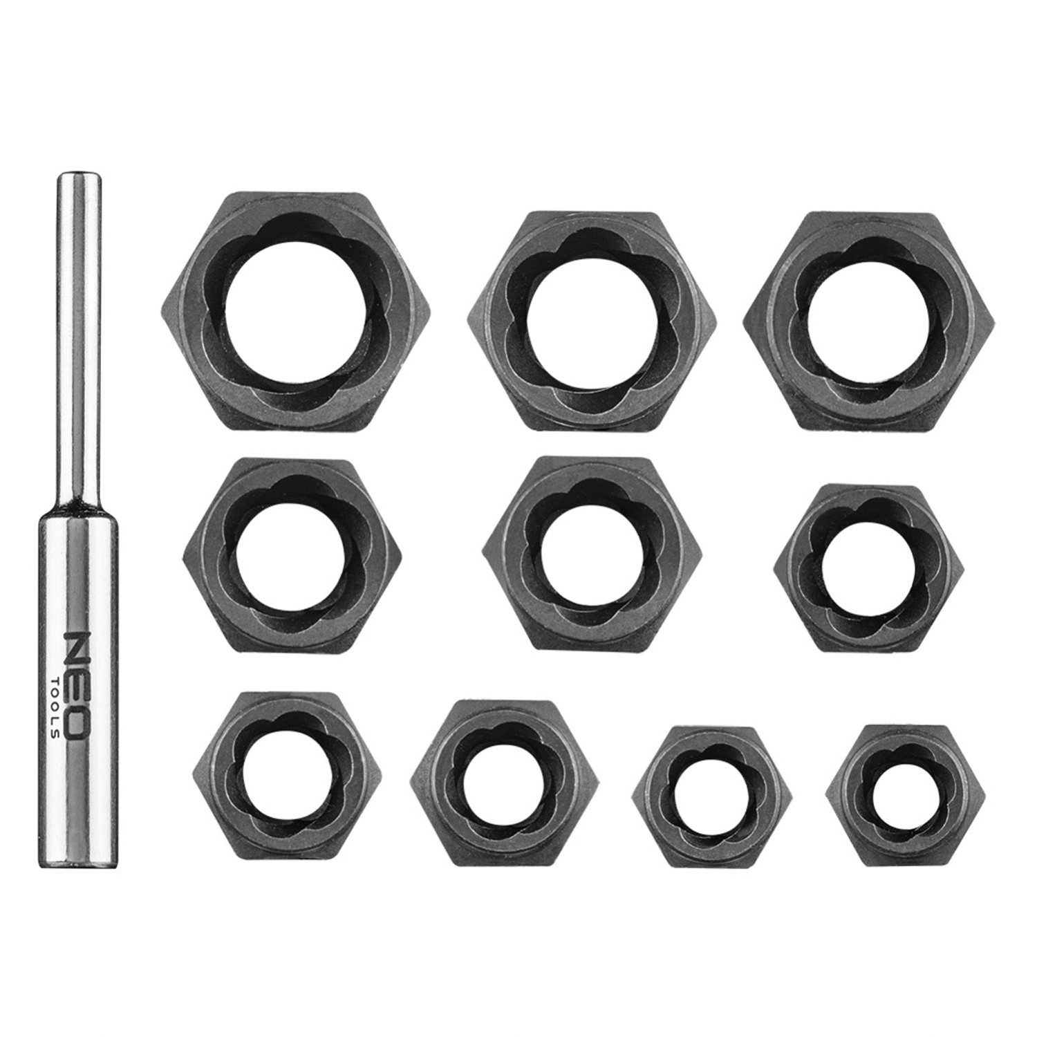 Neo Tools Nasadki na uszkodzone nakrętki - 11 szt.