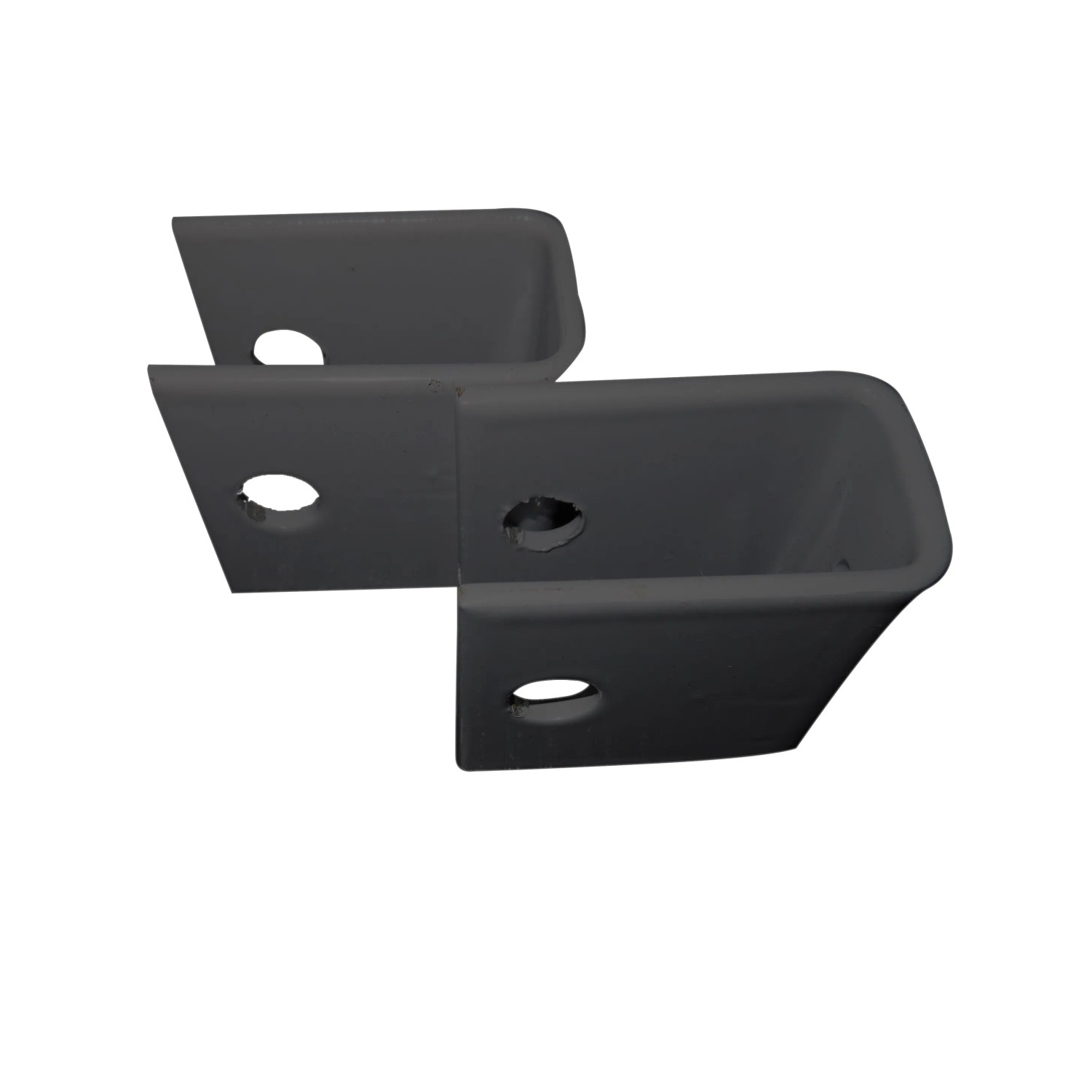 Uchwyt U ogrodzeniowy czarny matowy - 1 szt.