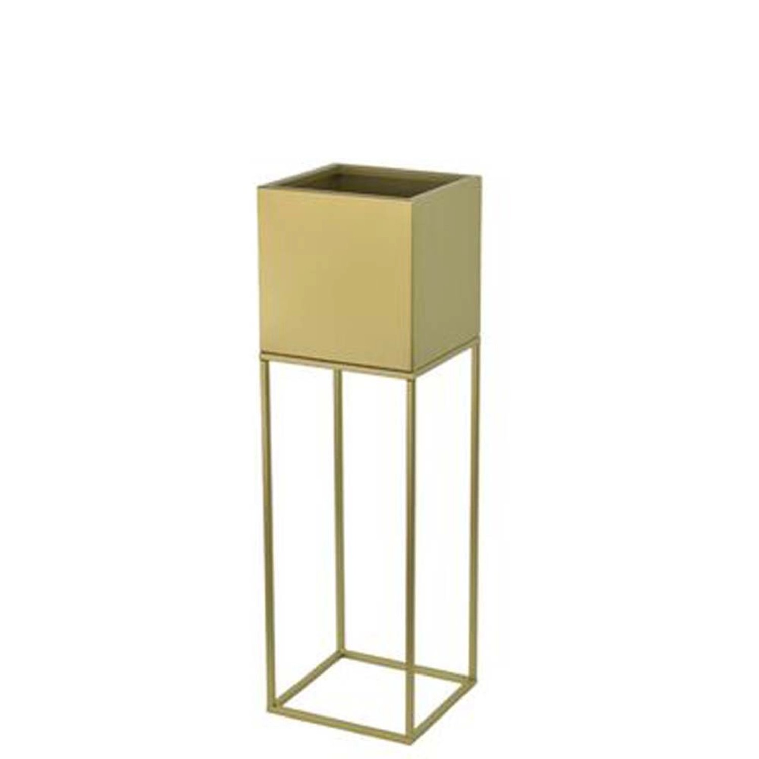Kwietnik stojący Lorient M złoty - 19 x 19 x 67 cm