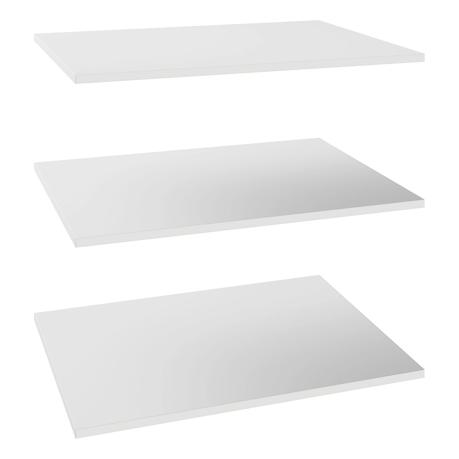 Półki białe 3 szt. do korpusu 72,5 x 58 cm Garderoby/Szafy Modułowe