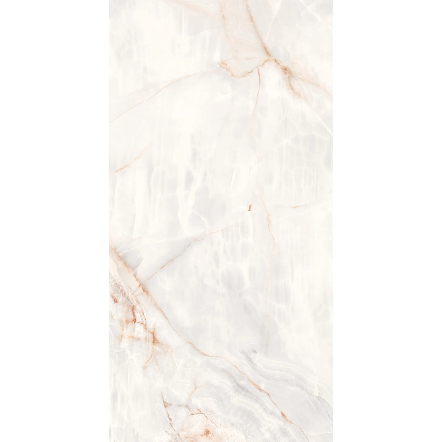 Gres szkliwiony polerowany Venice bianco 60 x 120 cm