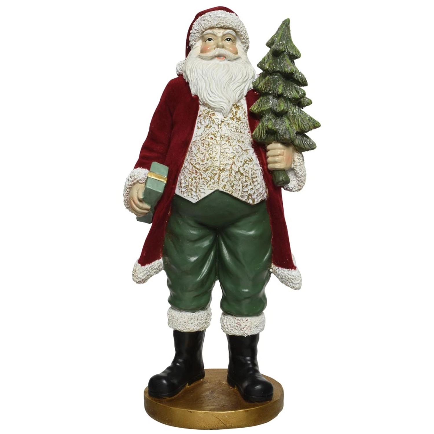 Figurka dekoracyjna świąteczna MIKOŁAJ - 11 x 15 x 32 cm