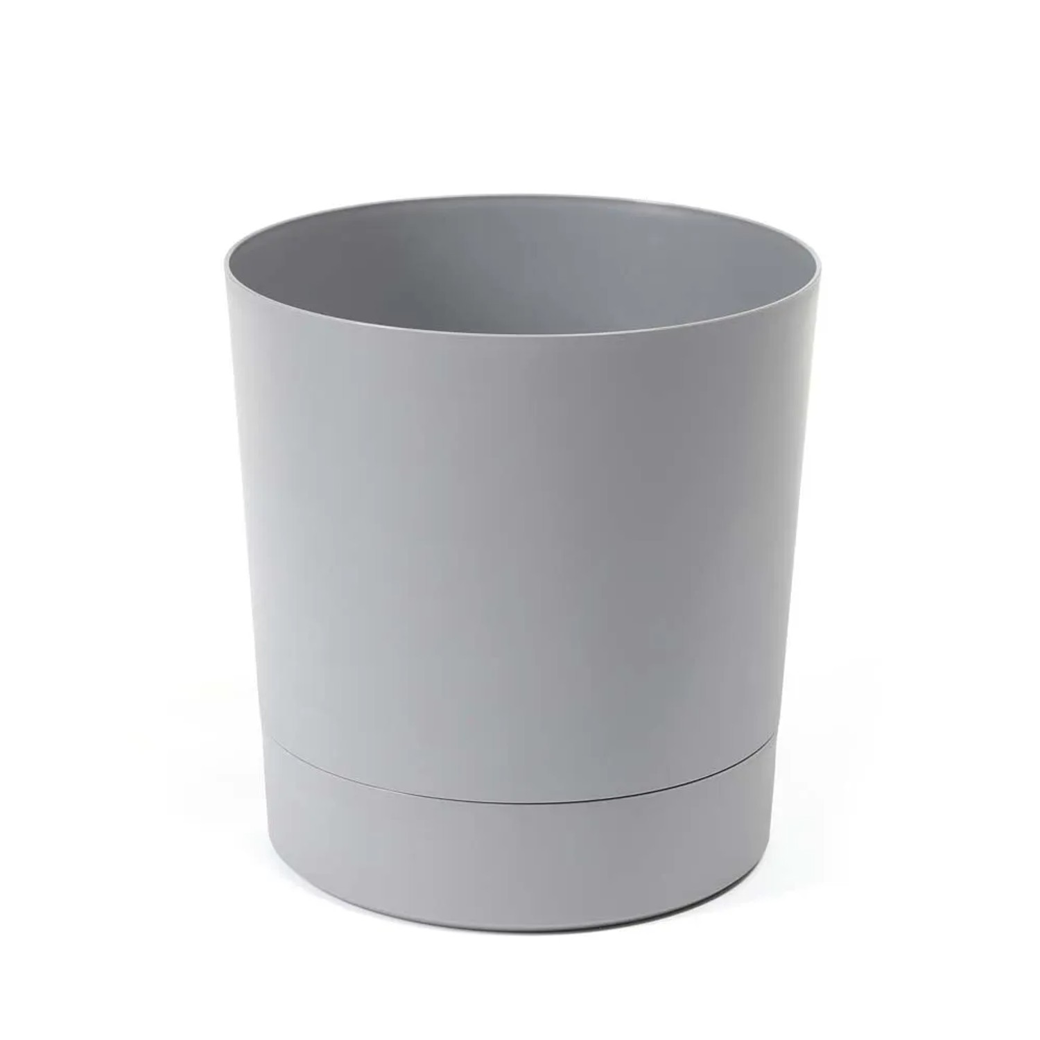 Doniczka Aura z podstawką szara - 32,5 cm