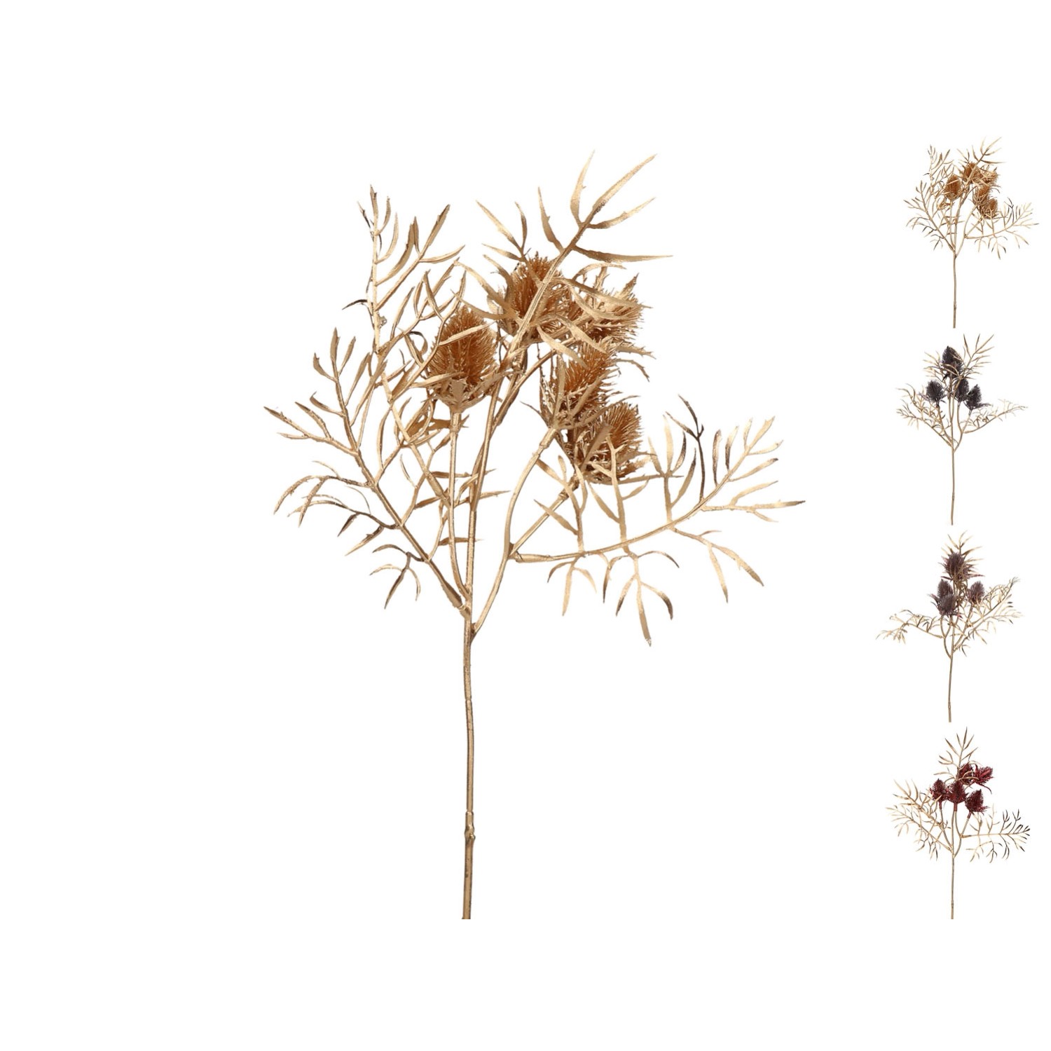 Gałązka ozdobna sztuczna, mix kolorów - dł. 32 cm