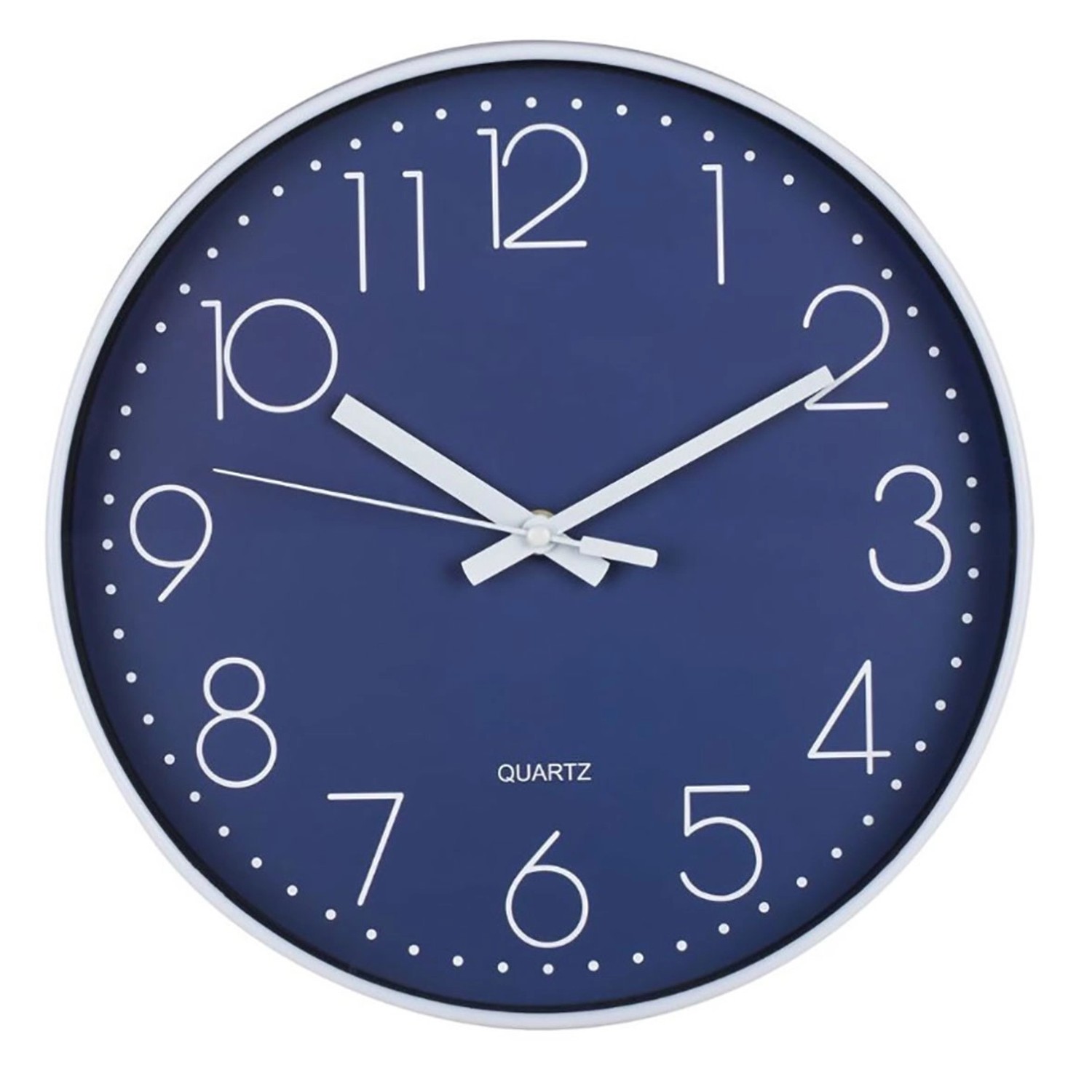 Zegar Blue 30 cm niebiesko-biały