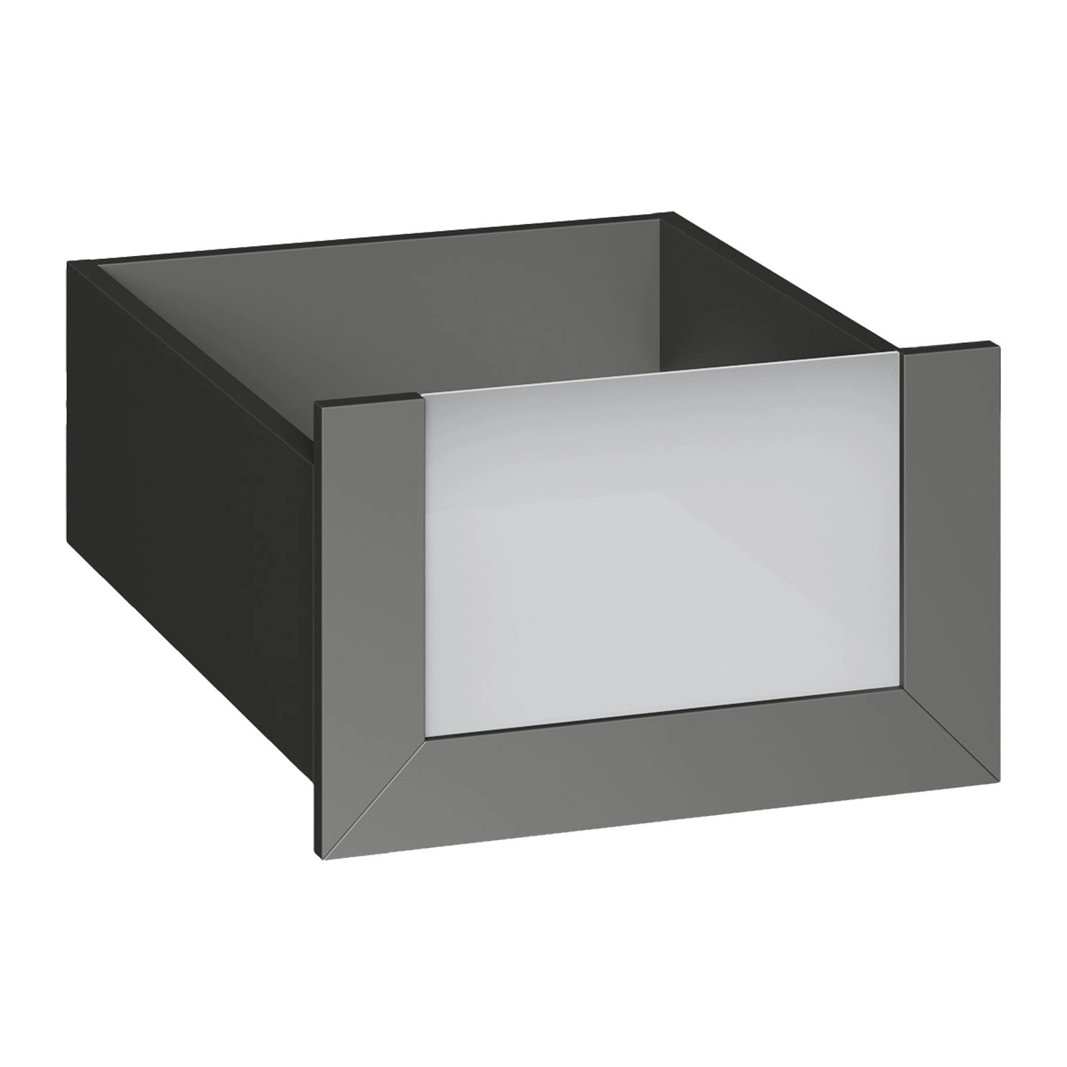 Szuflada grafit ze szklanym frontem 50 x 25 cm Garderoby/Szafy Modułowe