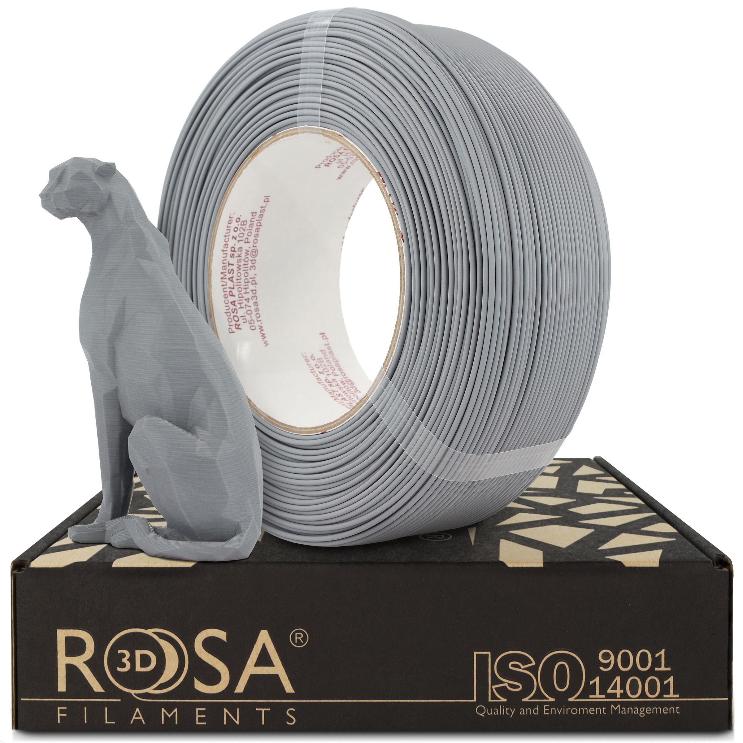FILAMENT 3D ReFill PLA Speed Matt Gray 1,75mm 1kg
