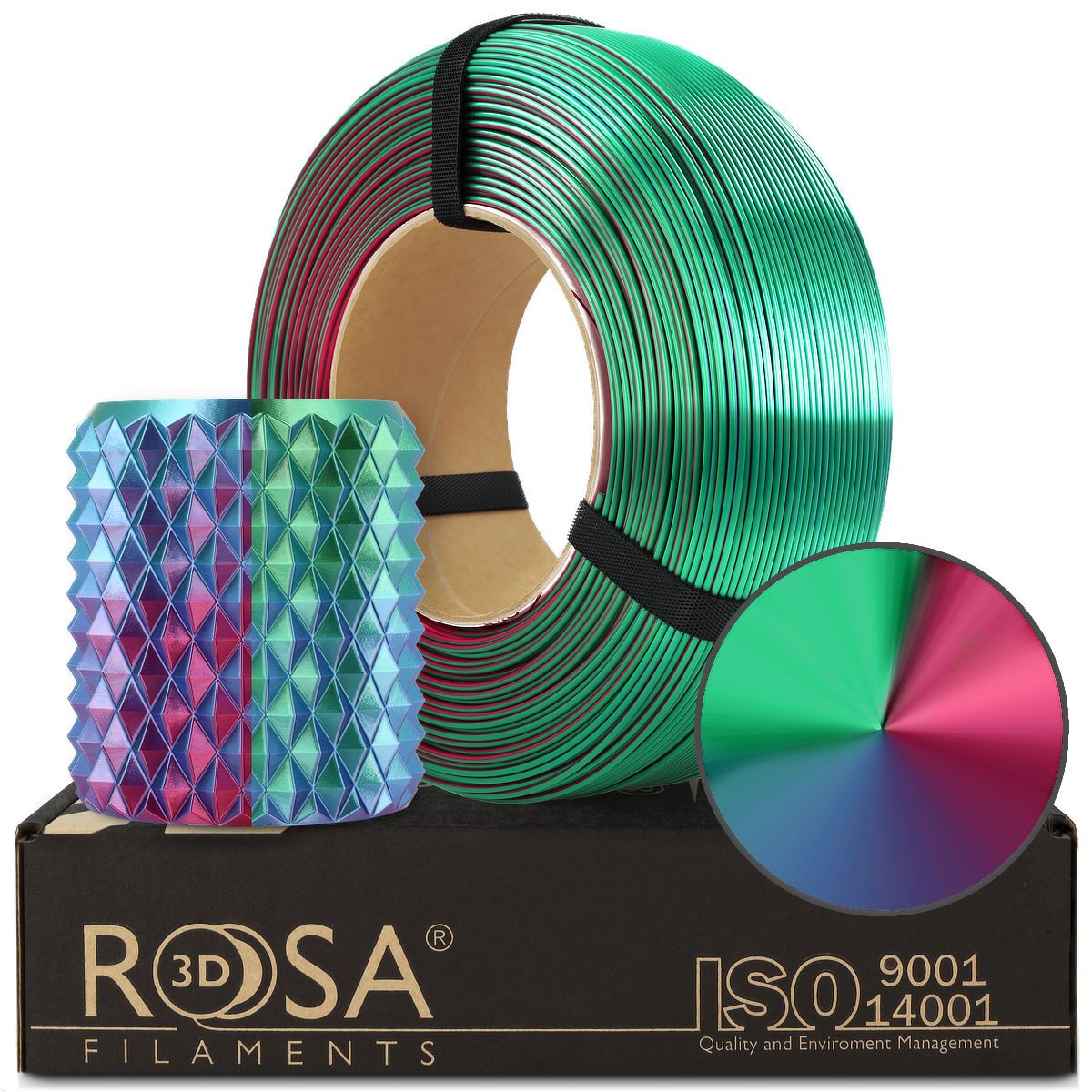 Filament 3D ReFill PLA Magic Silk Aurora
