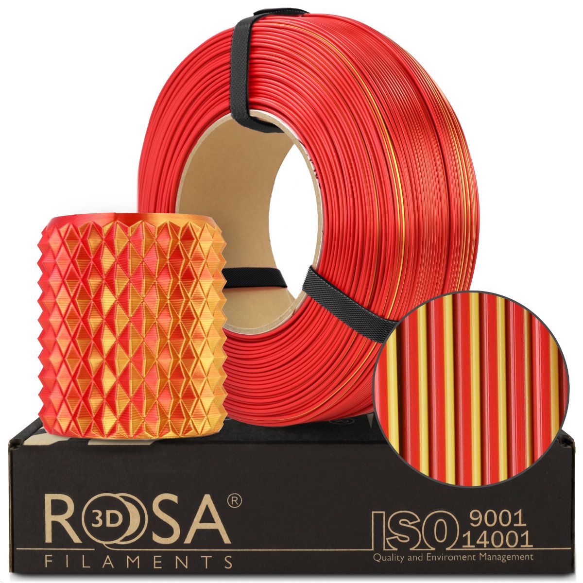 Filament 3D ReFill PLA Magic Silk Fire
