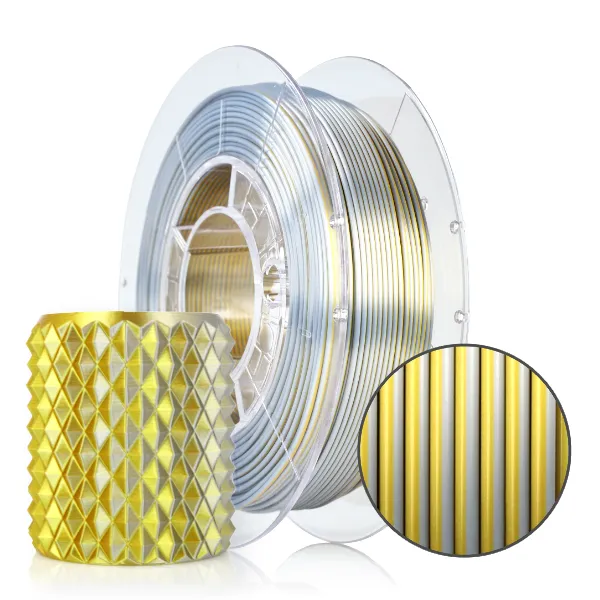 Filament 3D PLA Magic Silk Gold-Silver