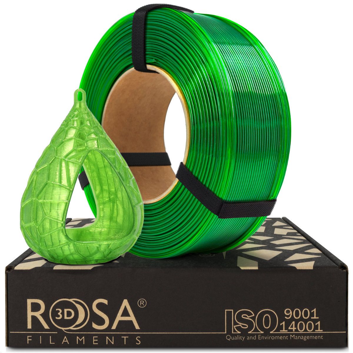 Filament 3D ReFill PET-G Standard HS Light Green Transparent